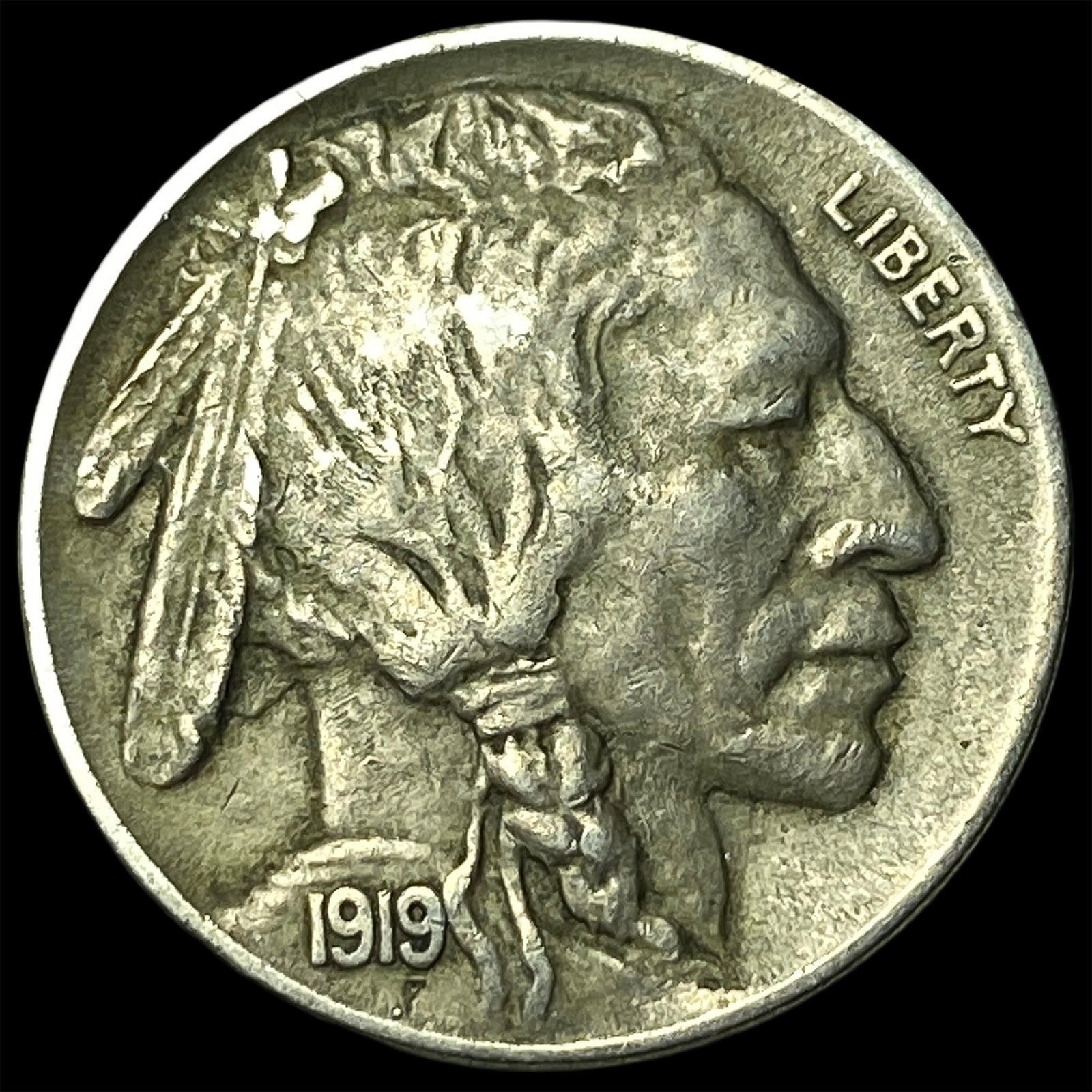 1919 Buffalo Nickel LIGHTLY CIRCULATED: 1919 Buffalo Nickel LIGHTLY CIRCULATED