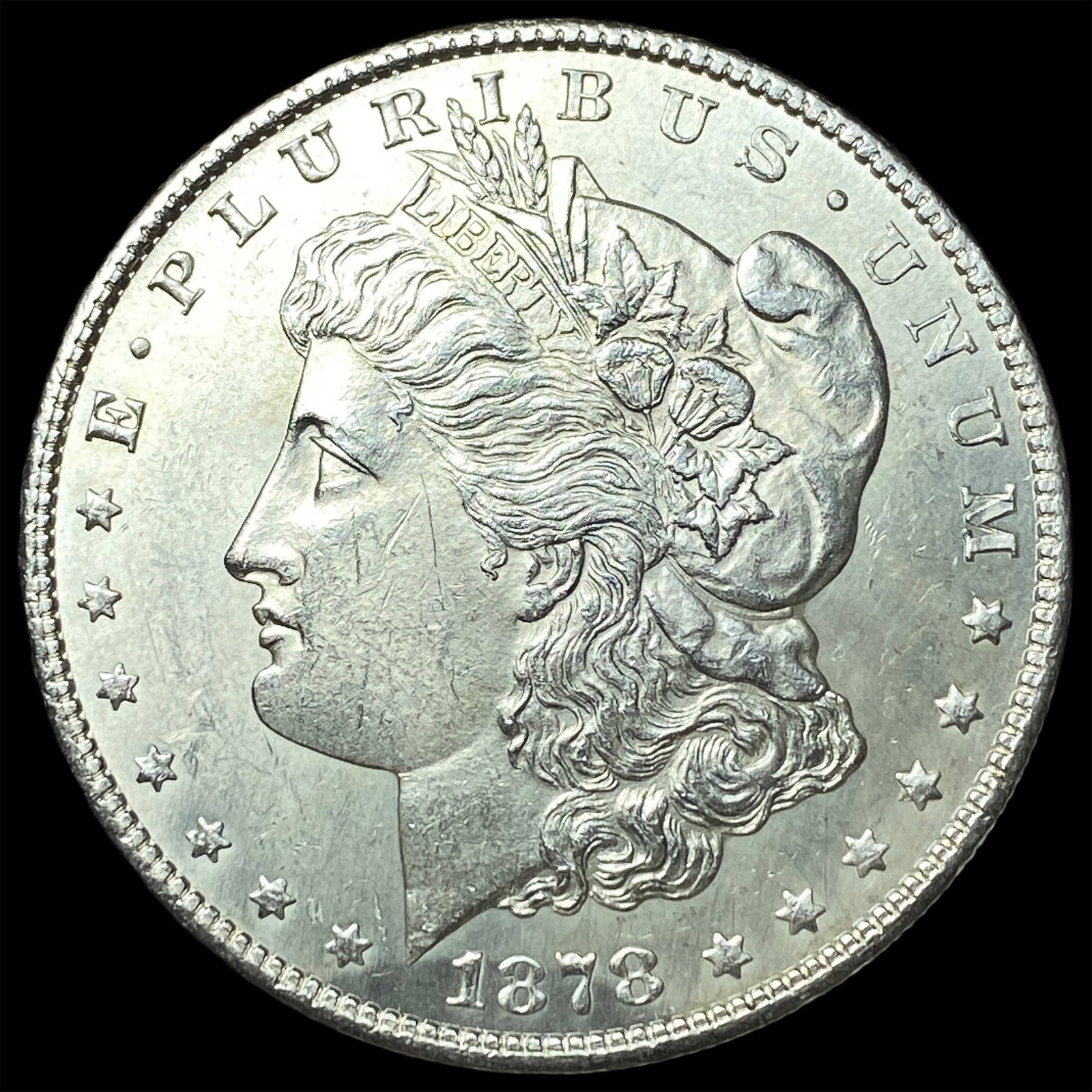 1878-S Silver Morgan Dollar GEM BU: 1878-S Silver Morgan Dollar GEM BU