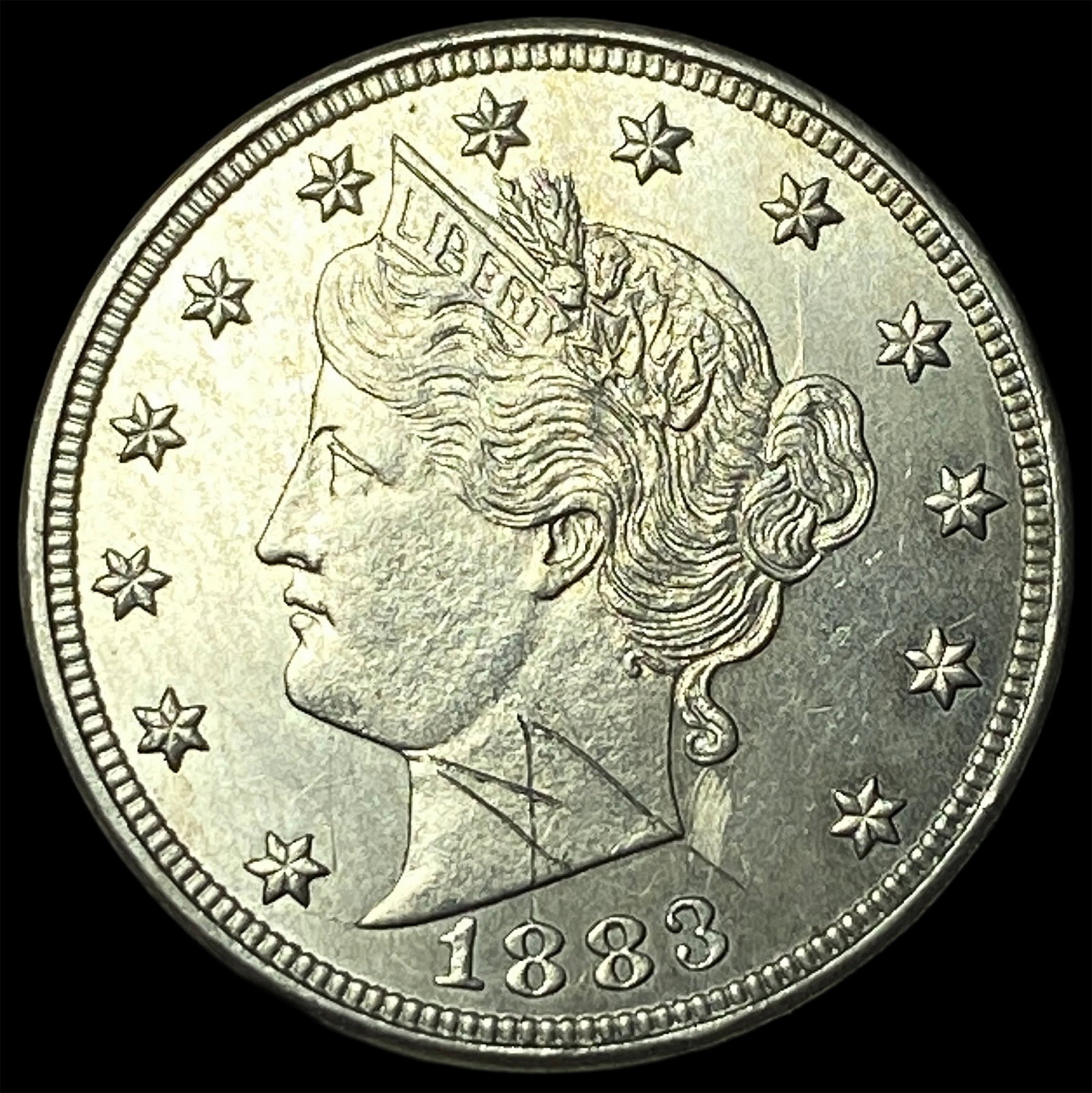 1883 Liberty Head Nickel (No Cents) CHOICE AU (1 of 2)