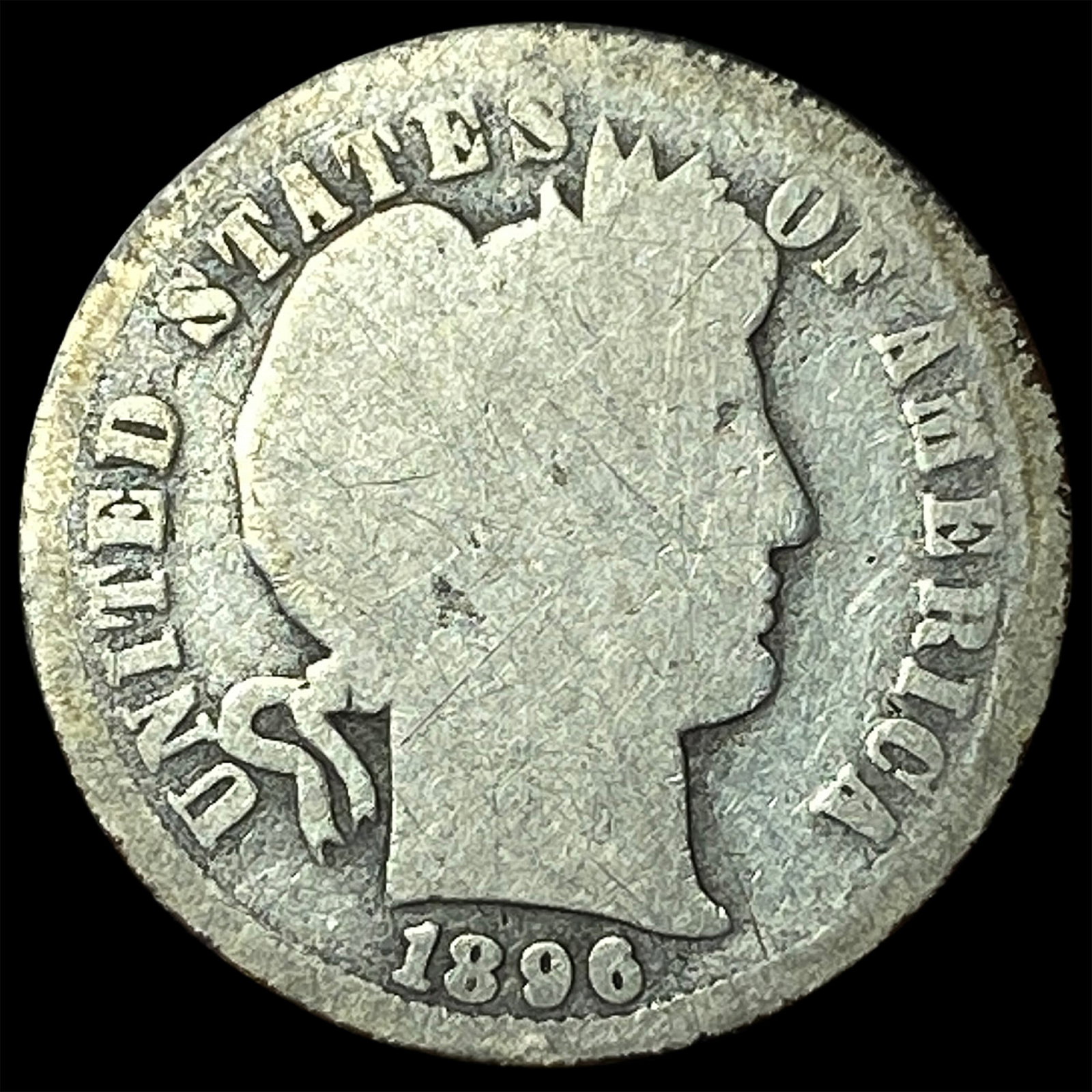 1896-O Silver Barber Dime LIGHTLY CIRCULATED: 1896-O Silver Barber Dime LIGHTLY CIRCULATED