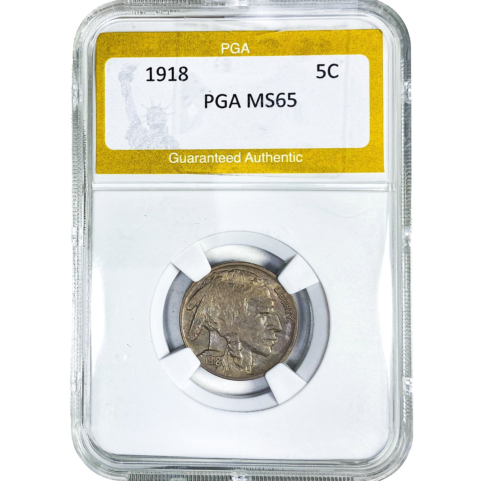 1918 Buffalo Nickel PGA MS65 (1 of 2)