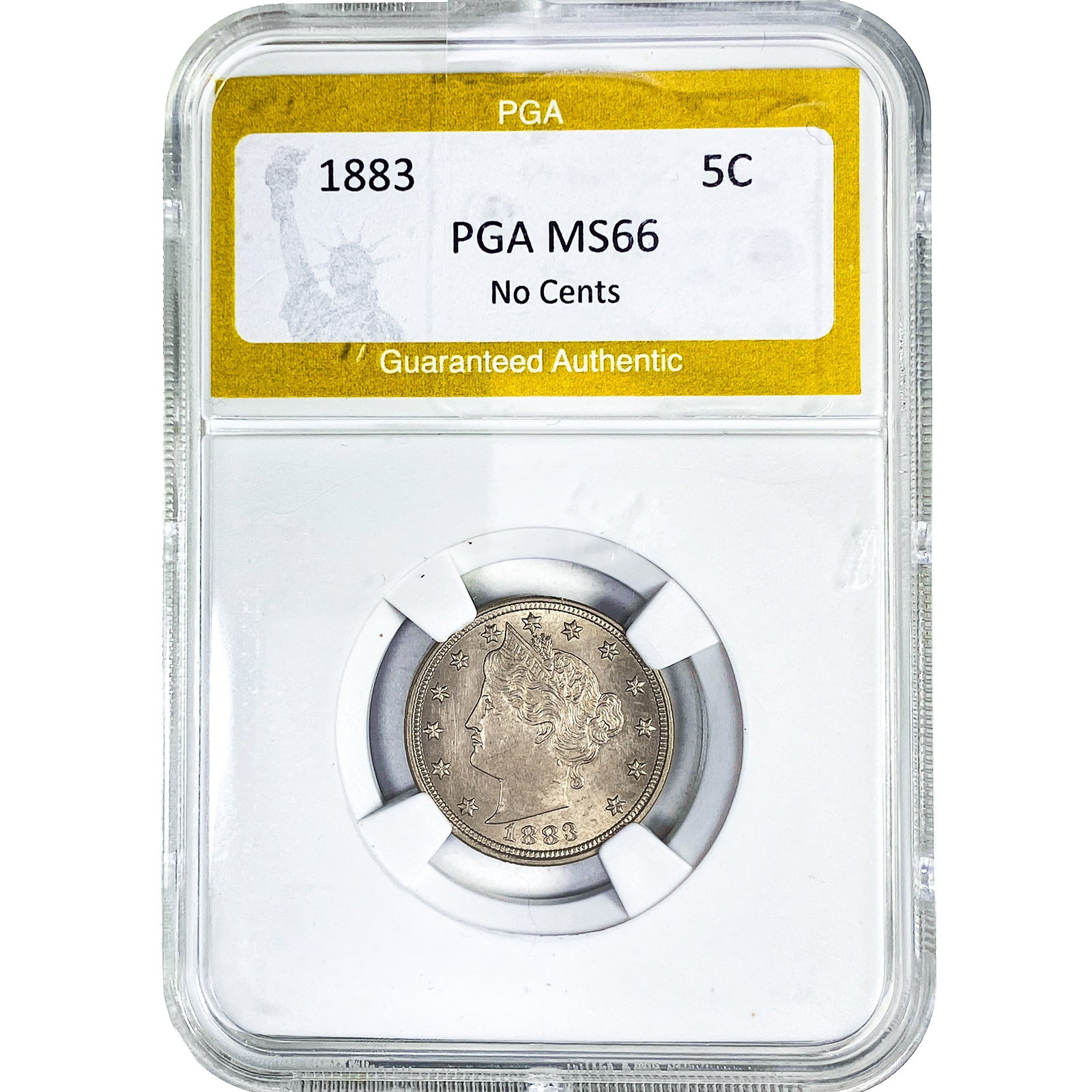 1883 Liberty Victory Nickel PGA MS66 No Cents: 1883 Liberty Victory Nickel PGA MS66 No Cents