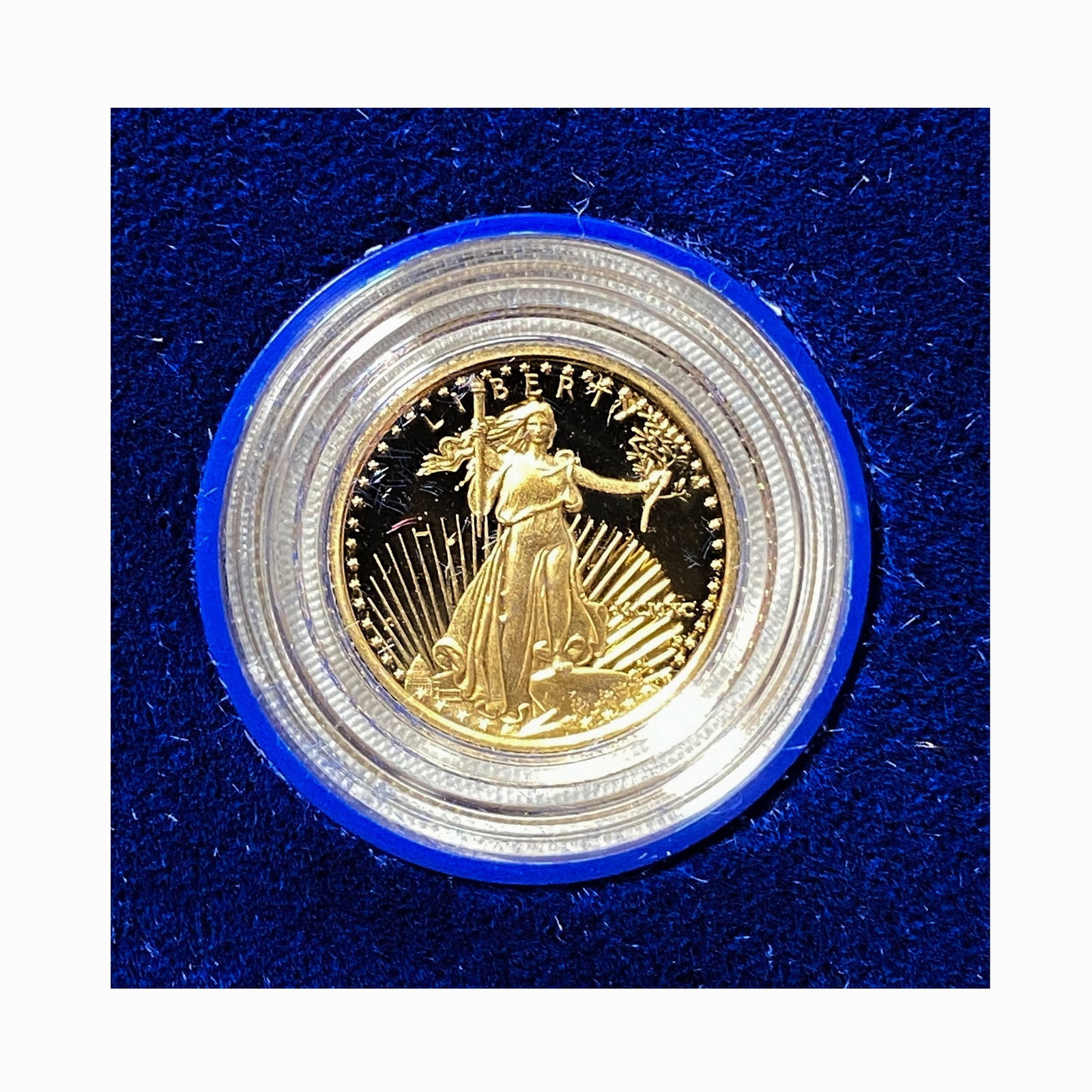 1990 American Eagle 1/10 oz Gold Proof Coin (1 of 2)