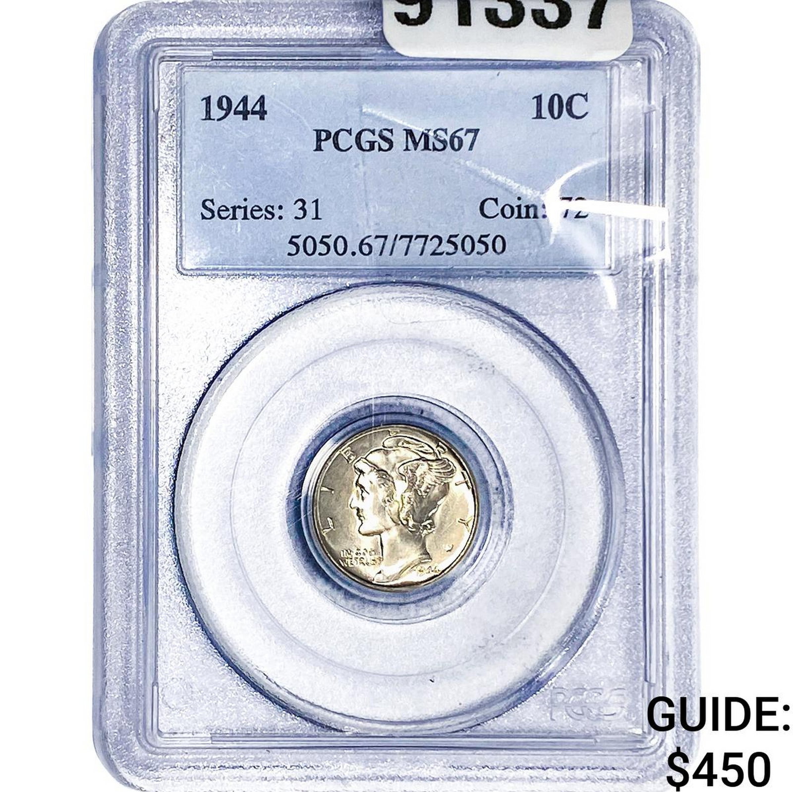 1944 Mercury Silver Dime PCGS MS67 (1 of 2)