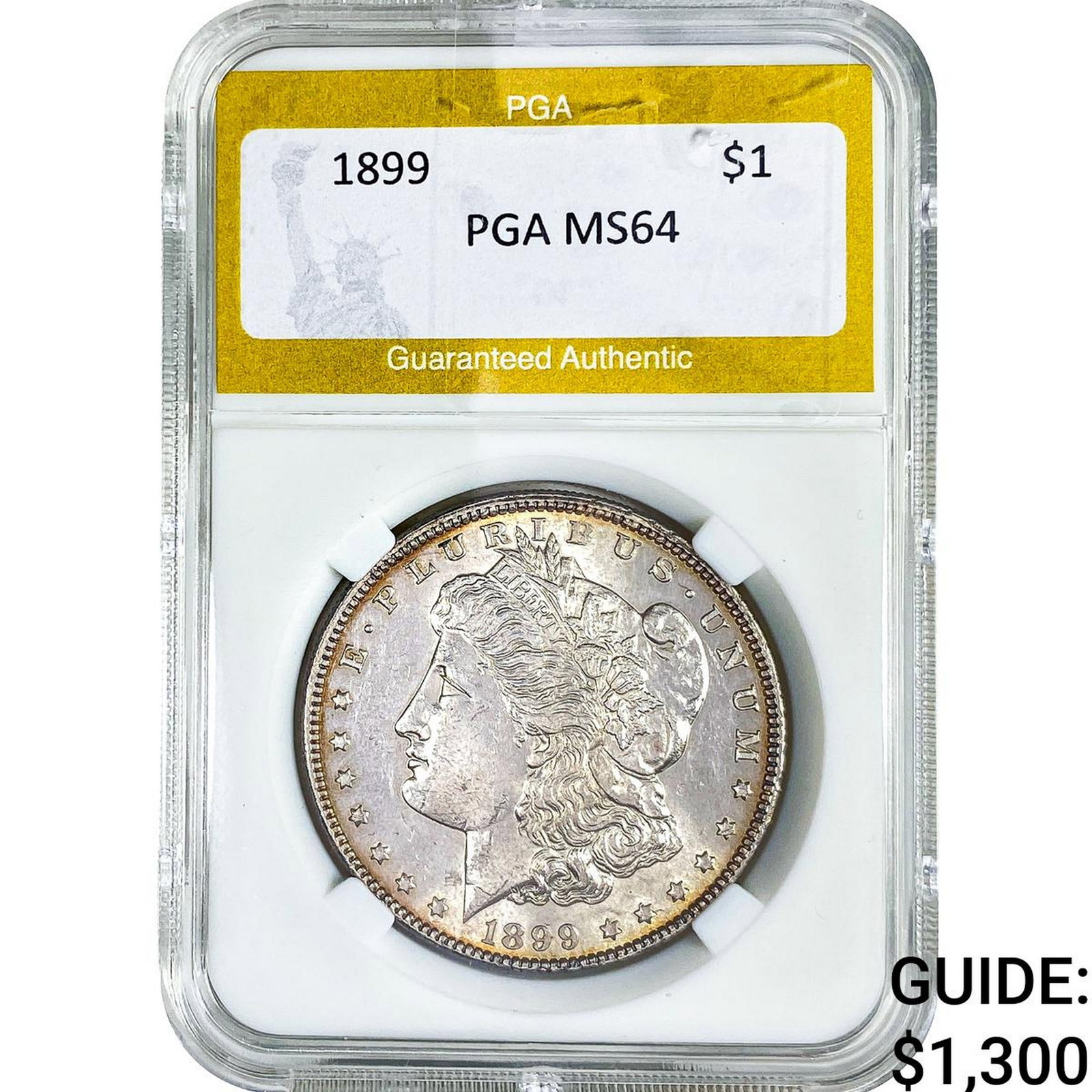 1899 Morgan Silver Dollar PGA MS64: 1899 Morgan Silver Dollar PGA MS64