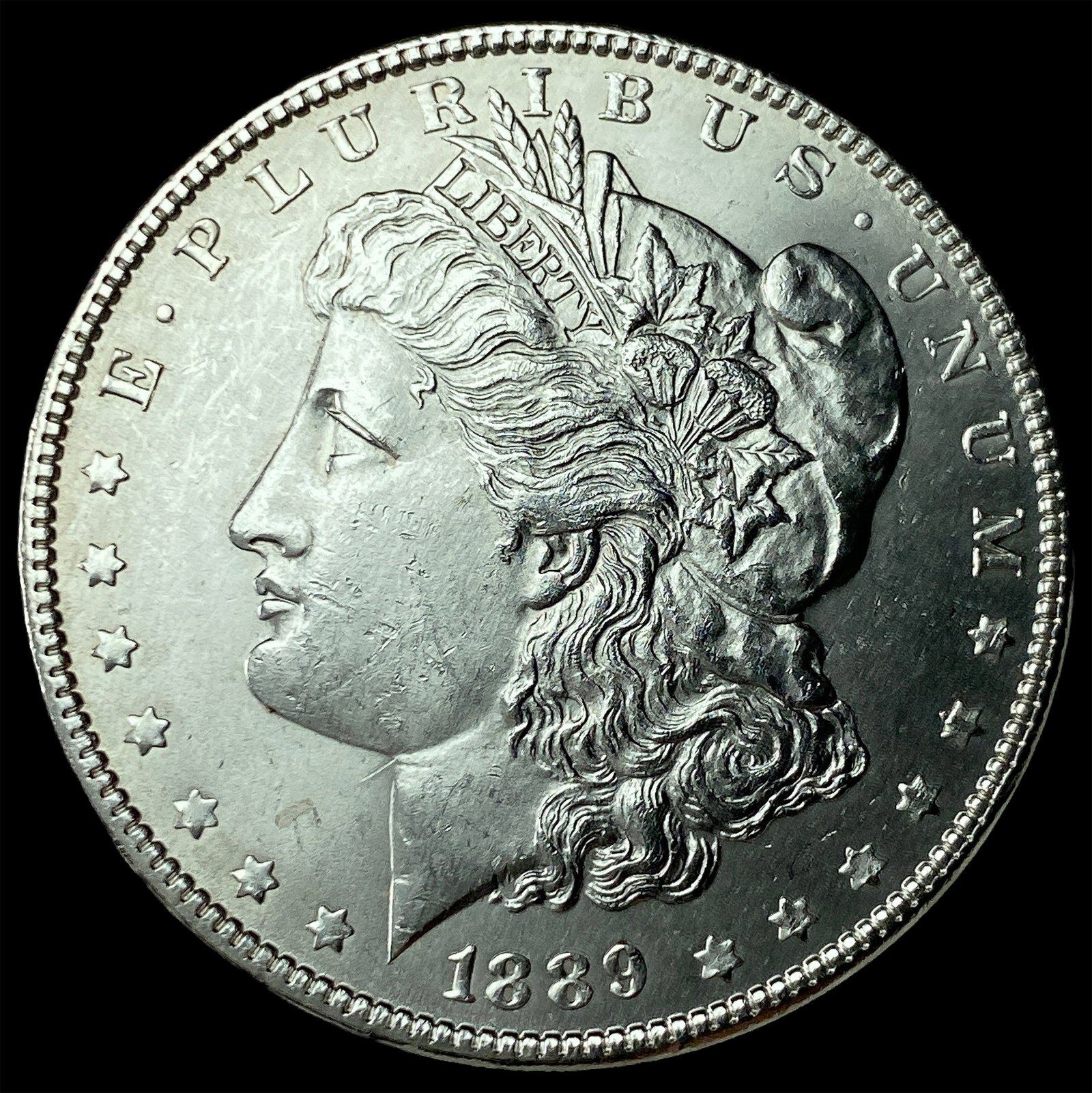 1889 Morgan Silver Dollar GEM BU: 1889 Morgan Silver Dollar GEM BU