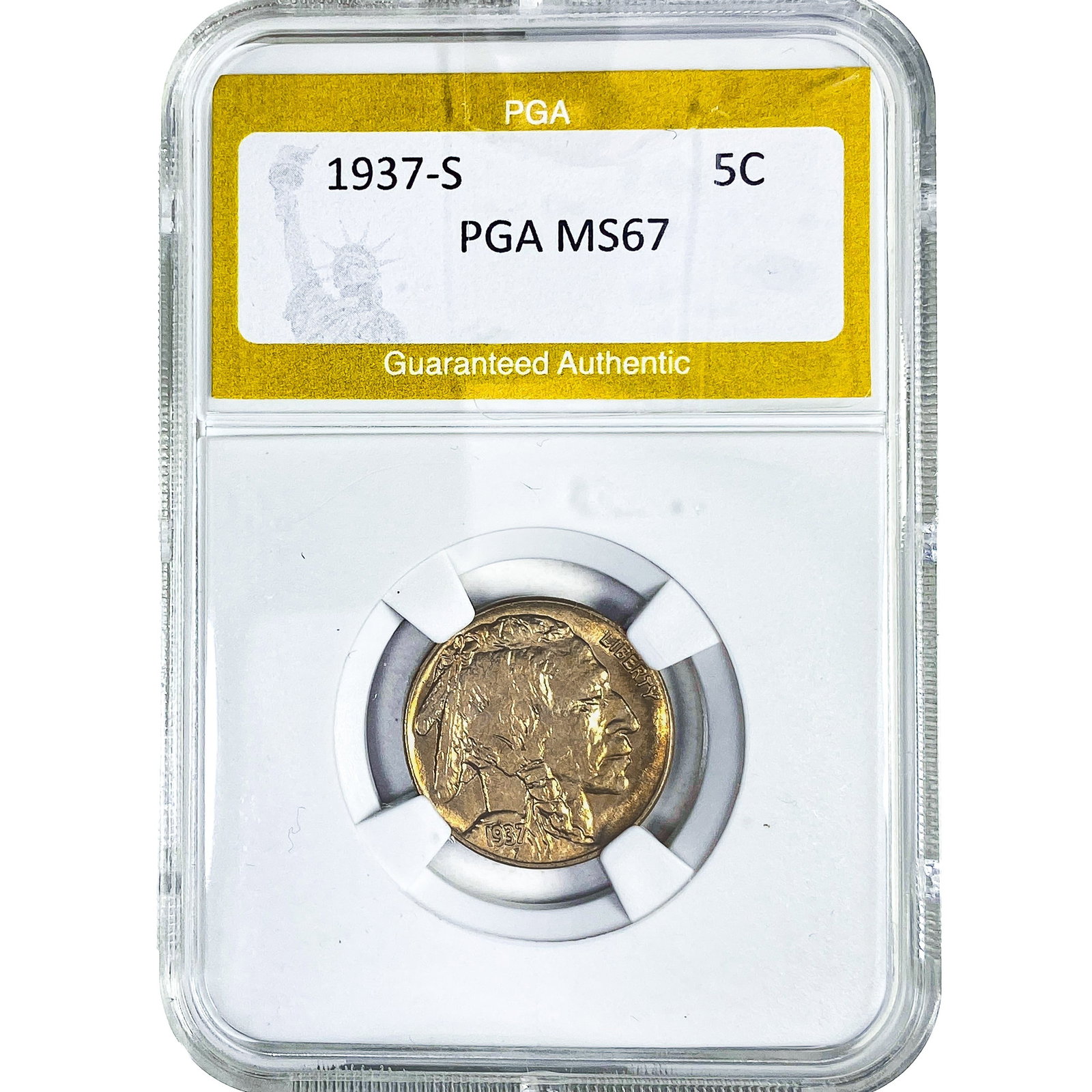 1937-S Buffalo Nickel PGA MS67 (1 of 2)