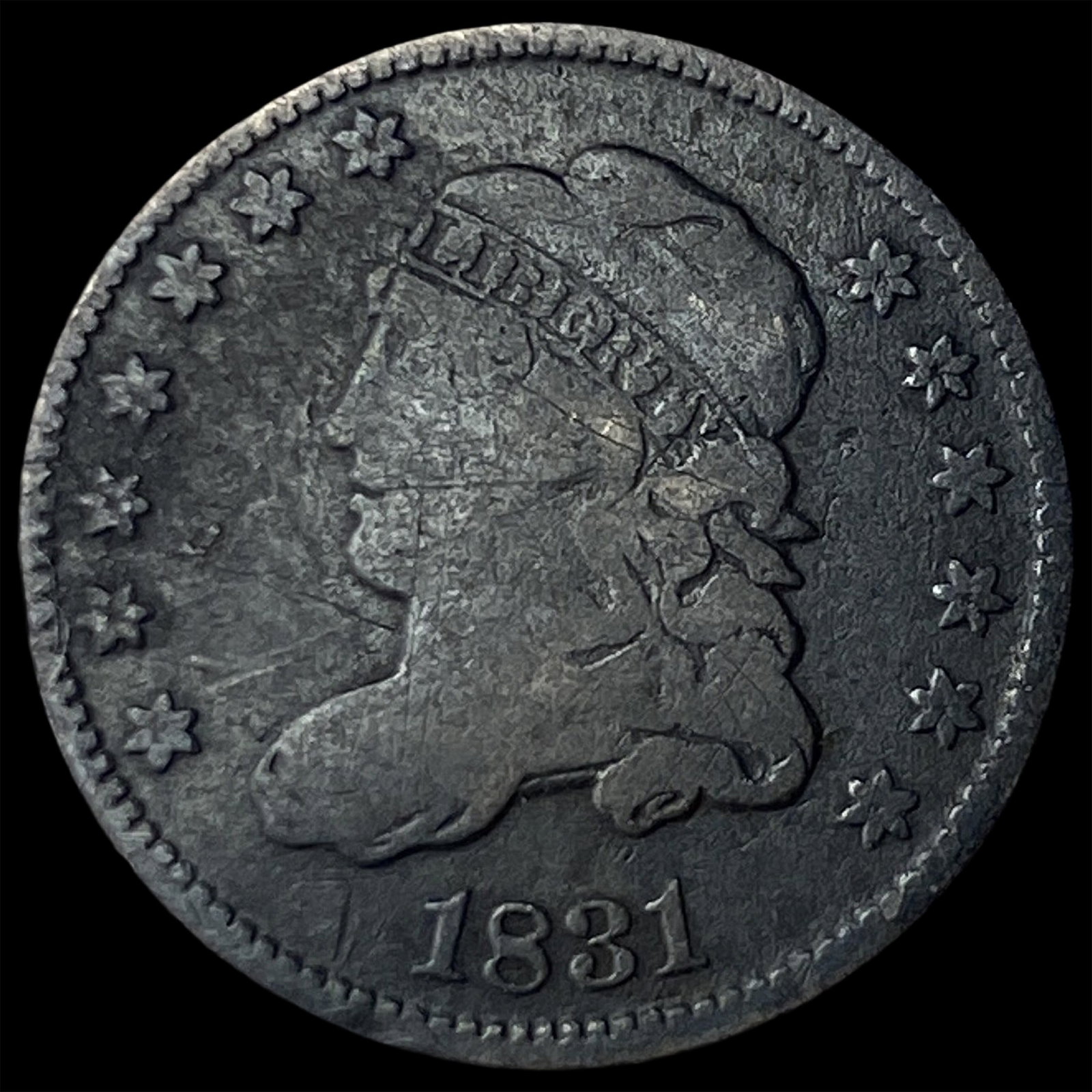 1831 Capped Bust Half Dime LIGHTLY CIRCULATED (1 of 2)