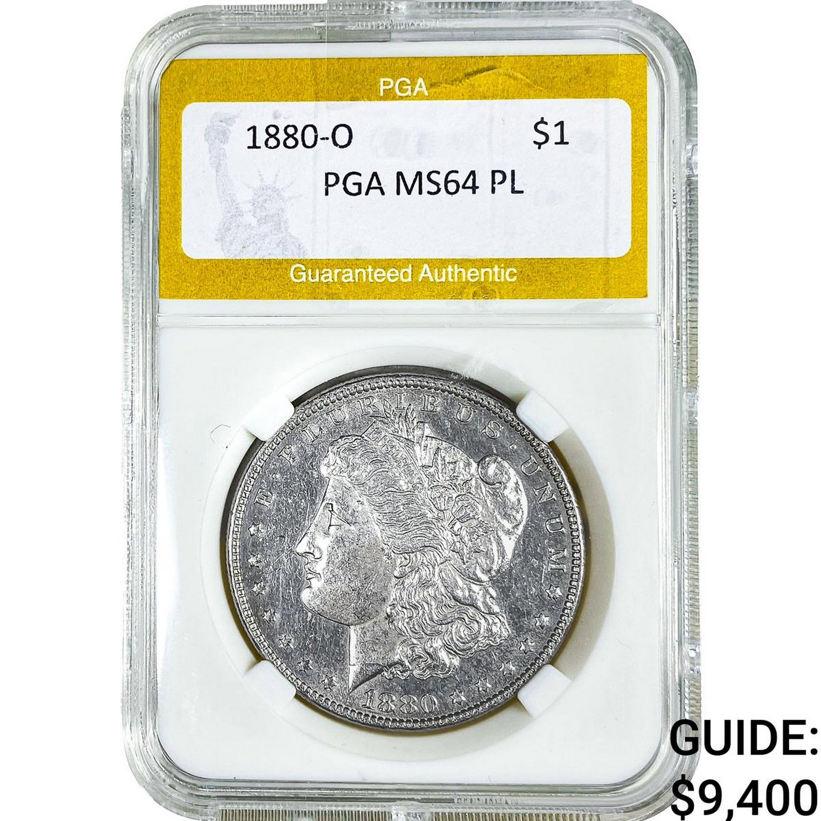 1880-O Morgan Silver Dollar PGA MS64 PL (1 of 2)