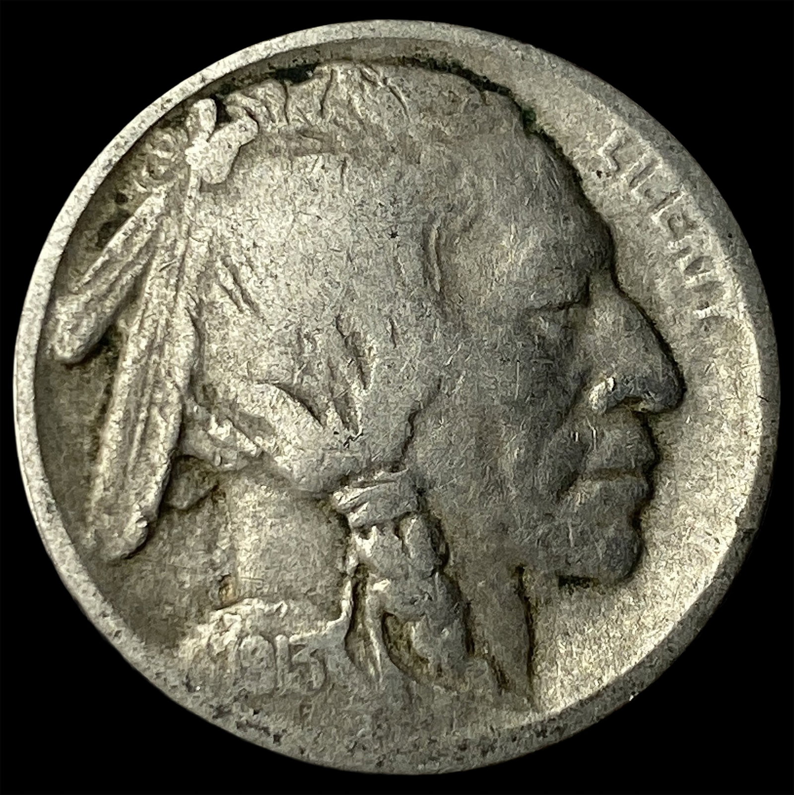 1913-S Buffalo Nickel Type 2 LIGHTLY CIRCULATED: 1913-S Buffalo Nickel Type 2 LIGHTLY CIRCULATED