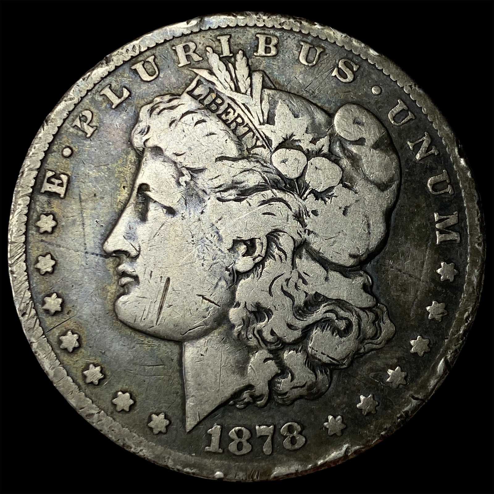 1878-CC Silver Morgan Dollar LIGHTLY CIRCULATED: 1878-CC Silver Morgan Dollar LIGHTLY CIRCULATED
