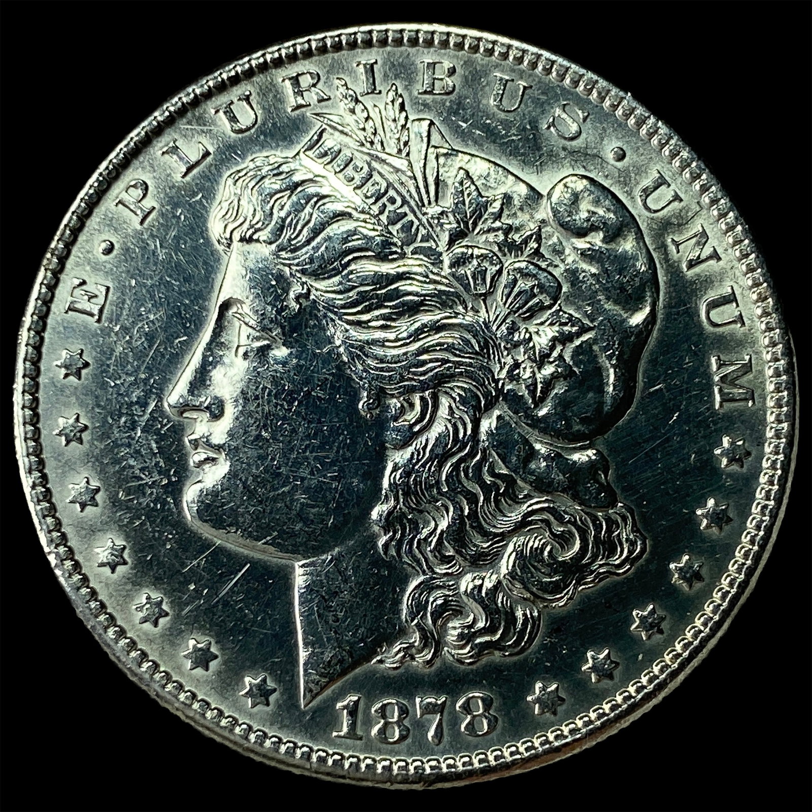 1878-S Silver Morgan Dollar CLOSELY UNCIRCULATED: 1878-S Silver Morgan Dollar CLOSELY UNCIRCULATED