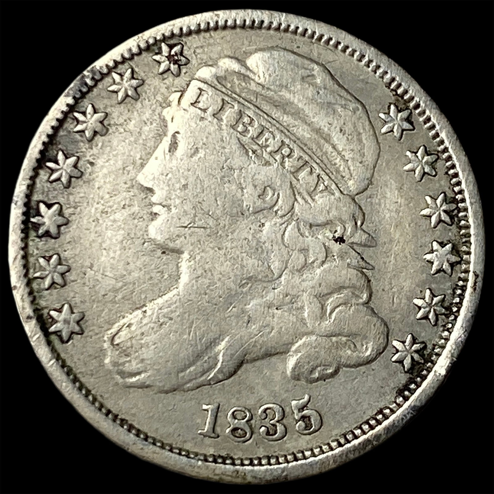 1835 Capped Bust Dime NICELY CIRCULATED (1 of 2)