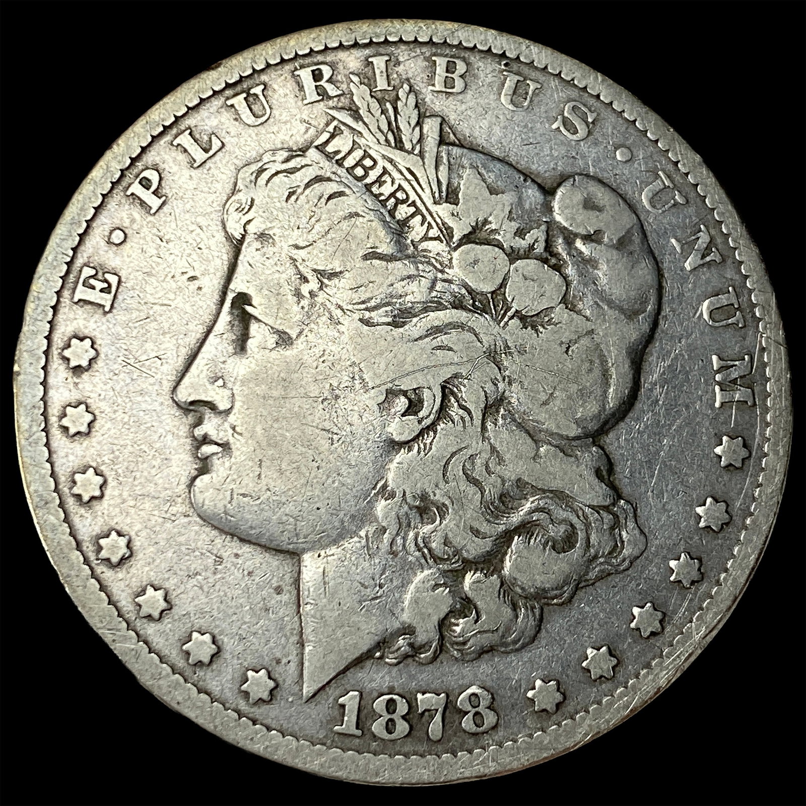 1878-CC Silver Morgan Dollar LIGHTLY CIRCULATED: 1878-CC Silver Morgan Dollar LIGHTLY CIRCULATED