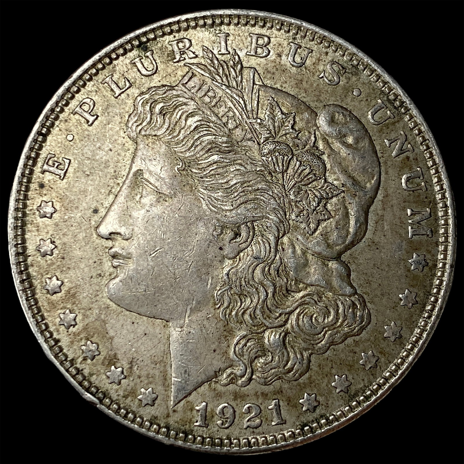 1921 Silver Morgan Dollar CHOICE AU: 1921 Silver Morgan Dollar CHOICE AU