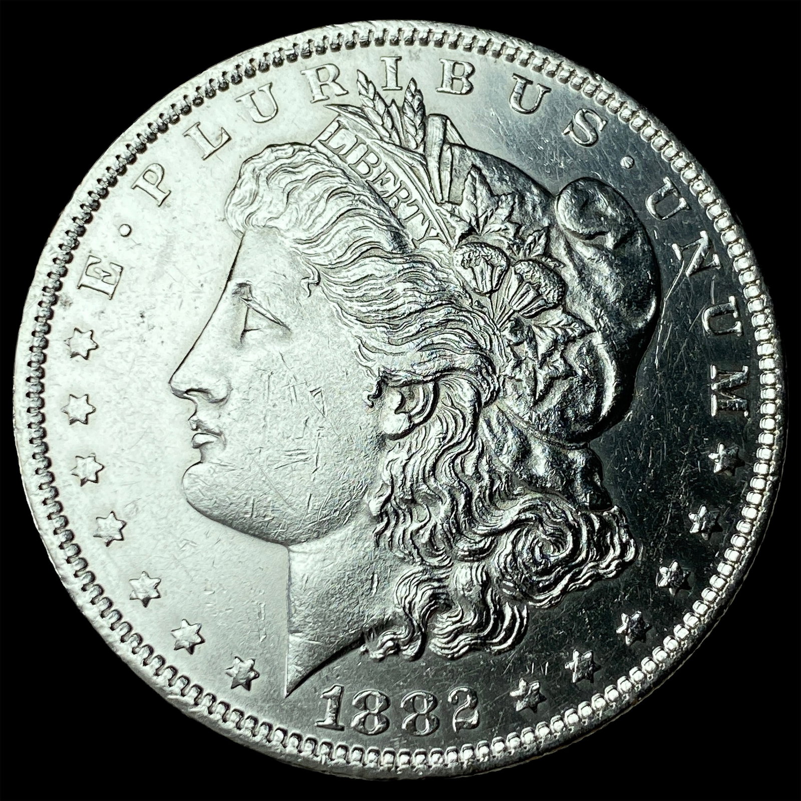 1882-S Silver Morgan Dollar CLOSELY UNCIRCULATED: 1882-S Silver Morgan Dollar CLOSELY UNCIRCULATED
