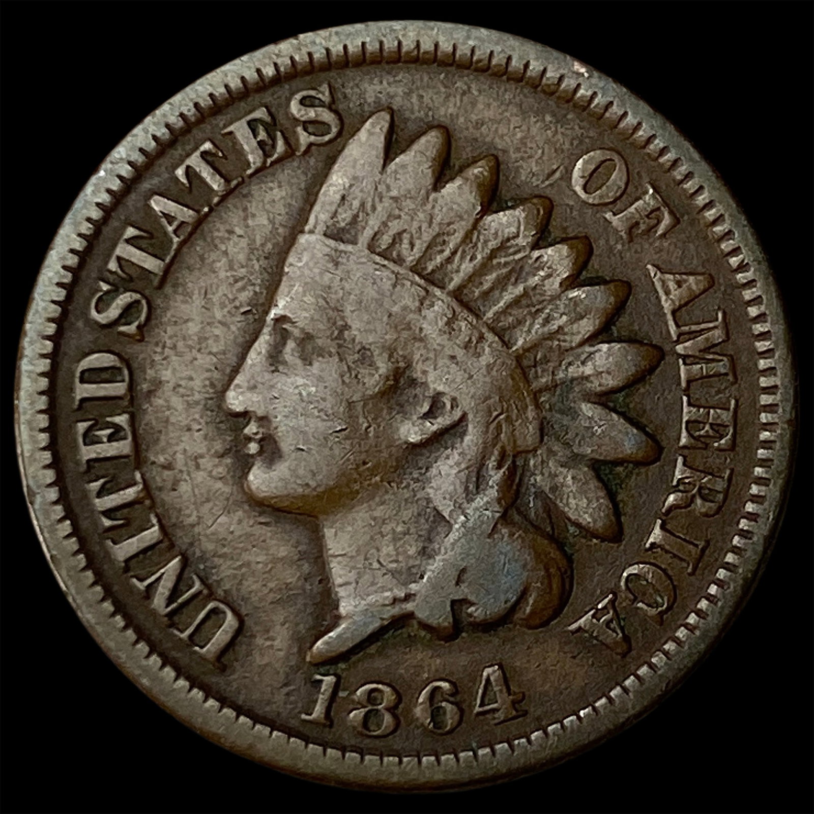 1864 Bronze Indian Head Cent LIGHTLY CIRCULATED (1 of 2)