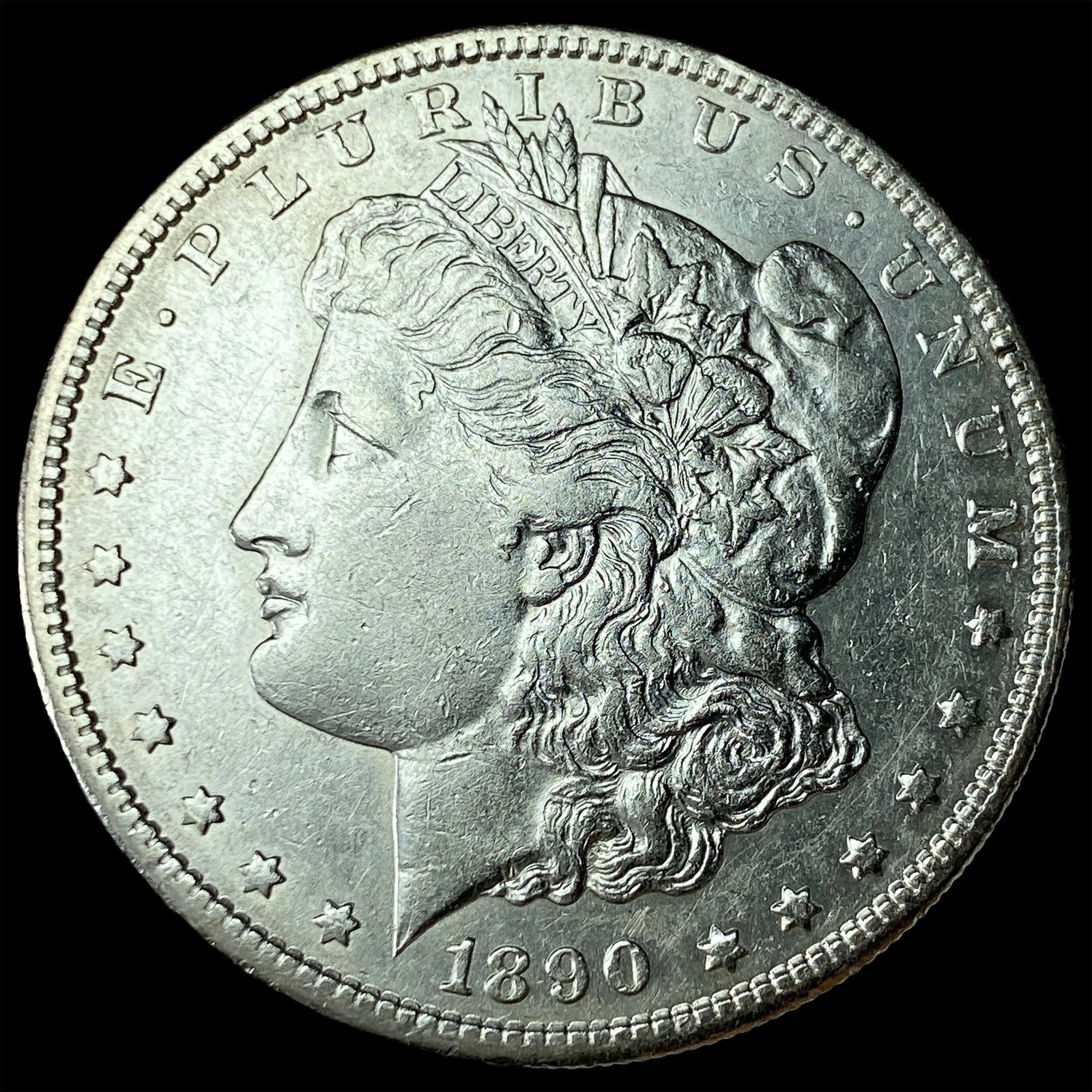 1890-S Silver Morgan Dollar CLOSELY UNCIRCULATED: 1890-S Silver Morgan Dollar CLOSELY UNCIRCULATED
