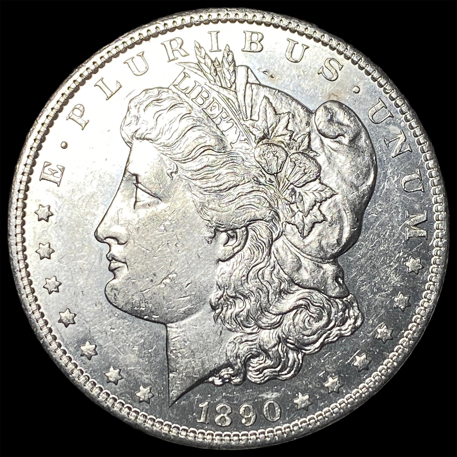 1890-CC Morgan Silver Dollar CLOSELY UNCIRCULATED (1 of 2)