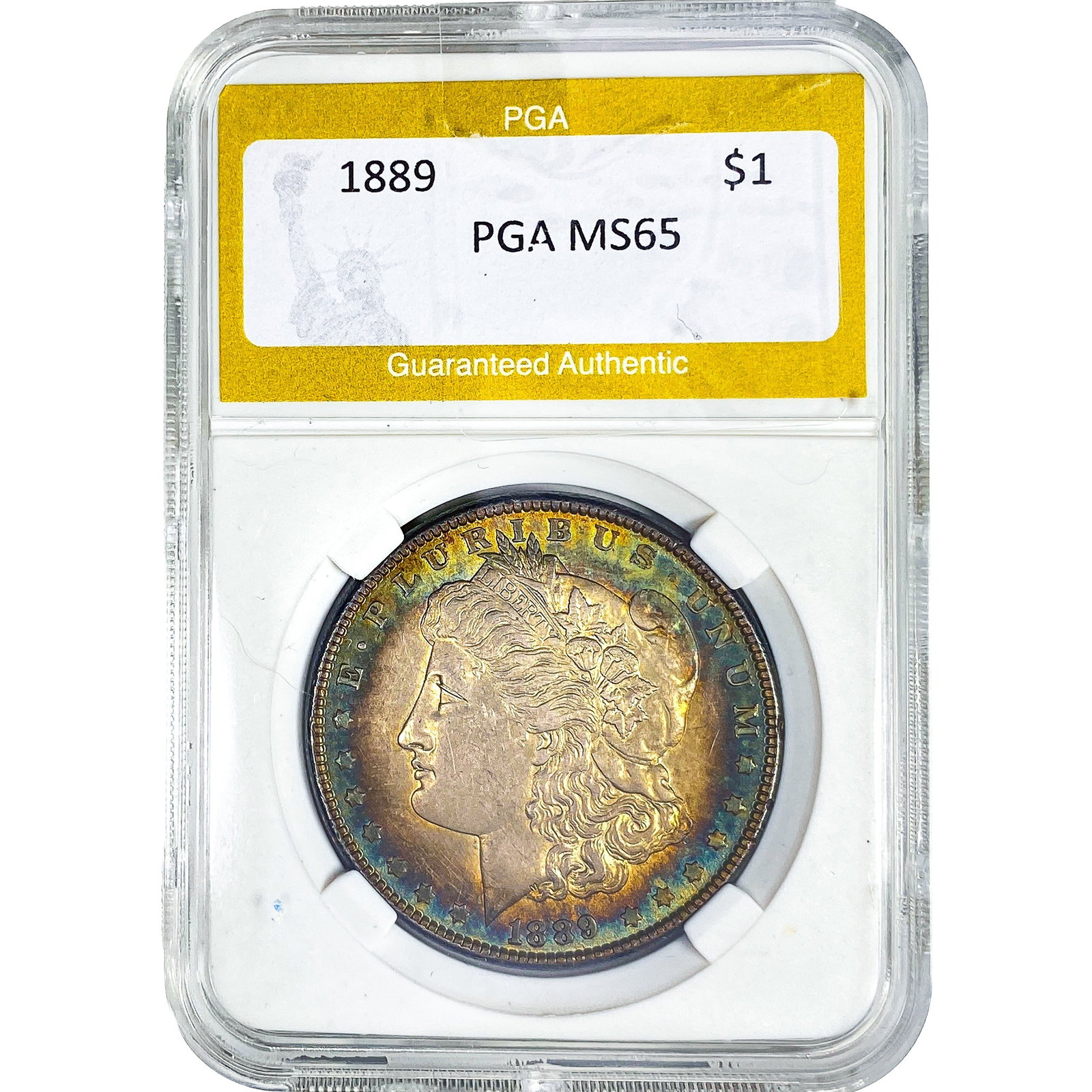 1889 Morgan Silver Dollar PGA MS65: 1889 Morgan Silver Dollar PGA MS65