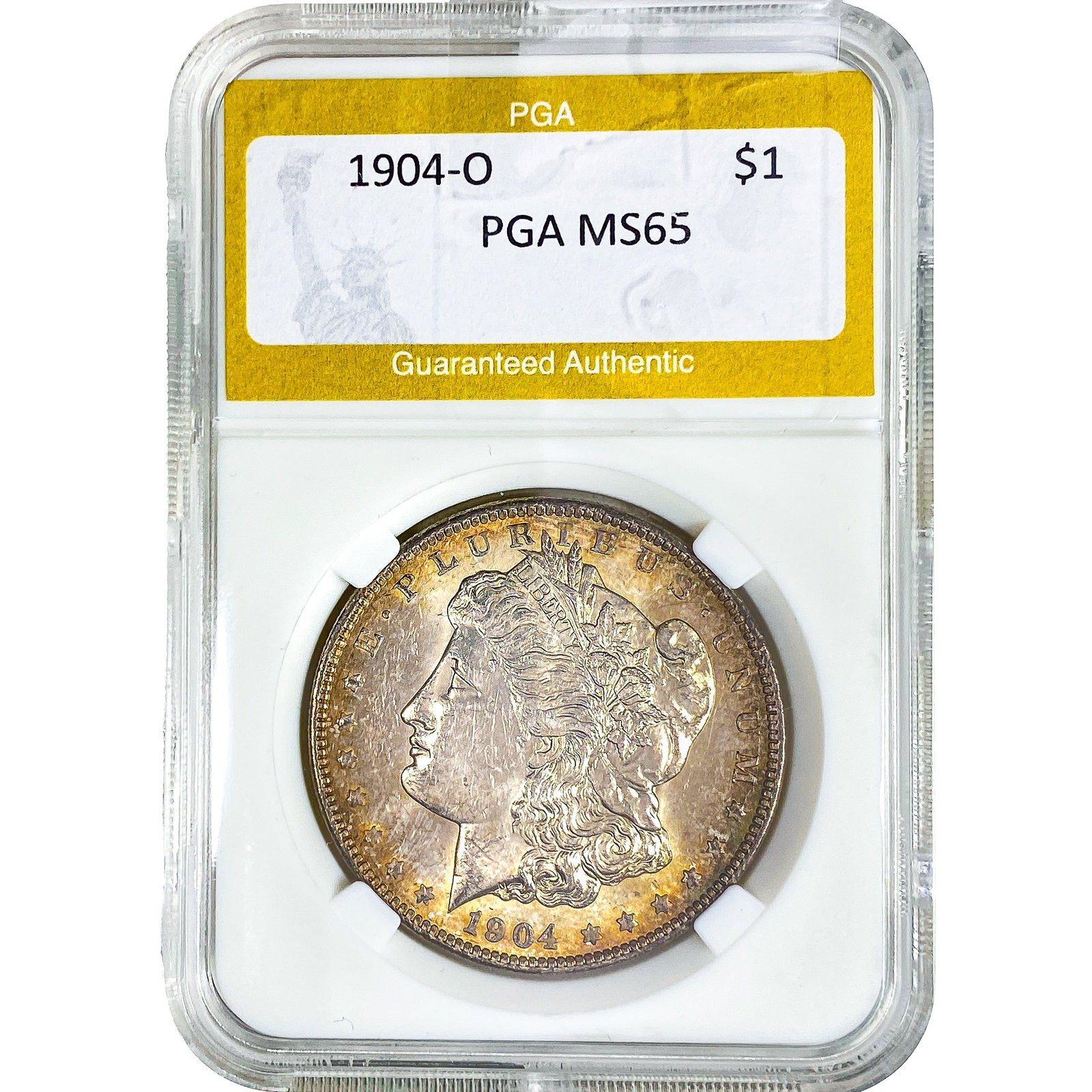 1904-O Morgan Silver Dollar PGA MS65: 1904-O Morgan Silver Dollar PGA MS65