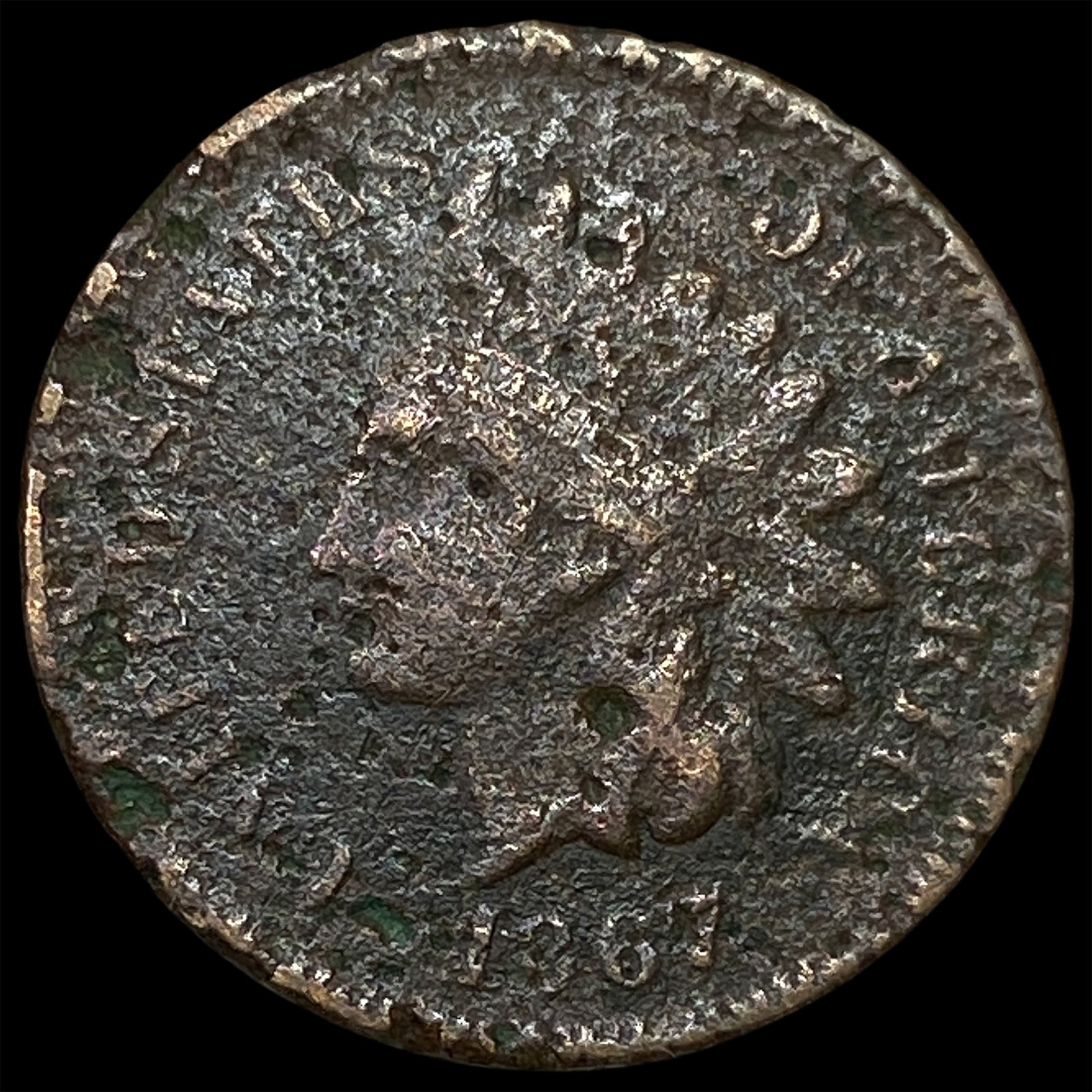 1867 Indian Head Cent NICELY CIRCULATED: 1867 Indian Head Cent NICELY CIRCULATED