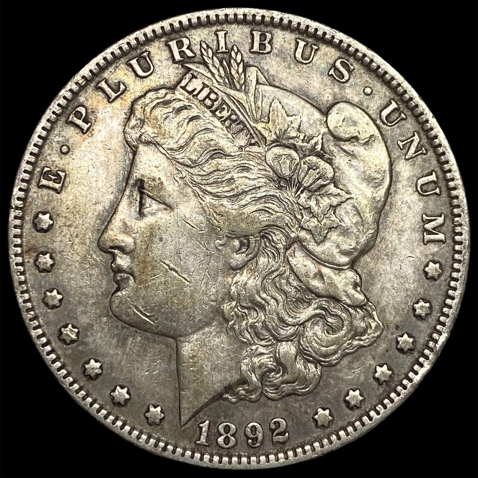1892 Silver Morgan Dollar NEARLY UNCIRCULATED: 1892 Silver Morgan Dollar NEARLY UNCIRCULATED