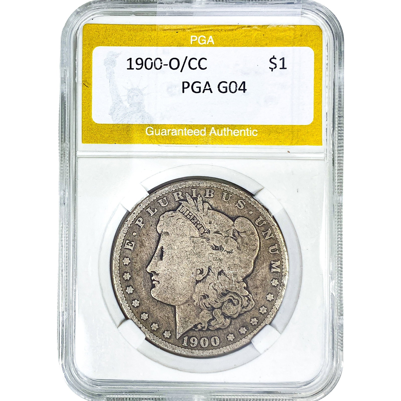 1900/CC Morgan Silver Dollar PGA Genuine: 1900/CC Morgan Silver Dollar PGA Genuine