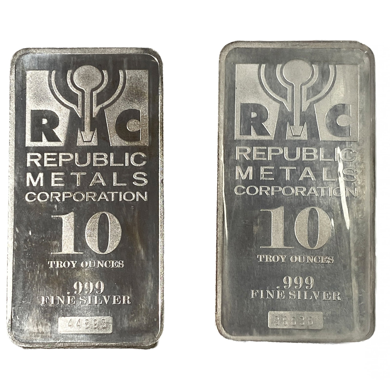 2 RMC 10 oz Silver Bars (1 of 2)