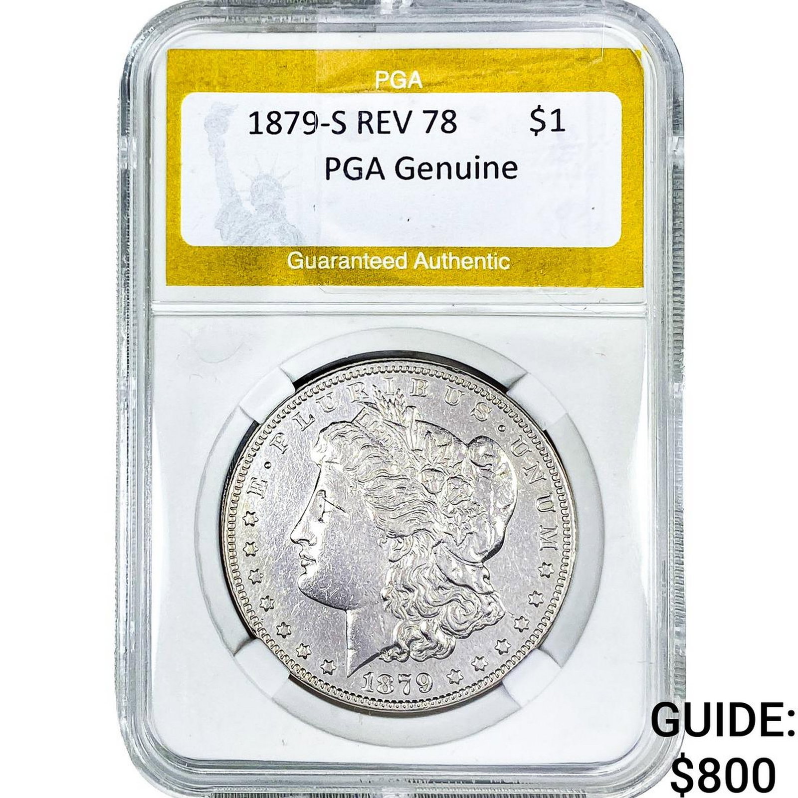 1879-S REV 78 Morgan Silver Dollar PGA Genuine (1 of 2)