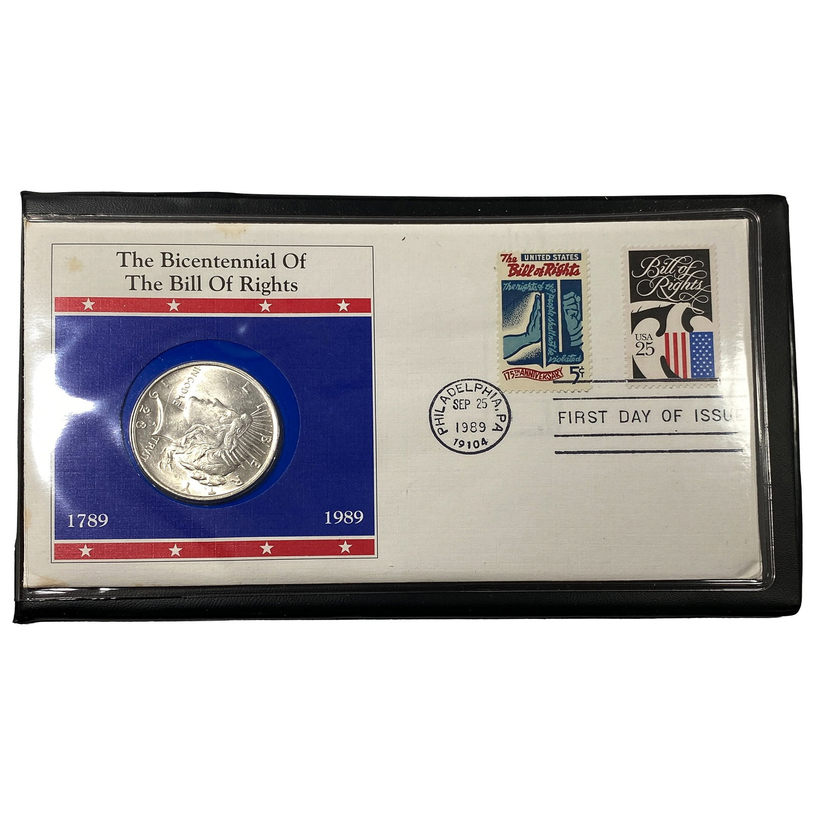 1928 Bicentennial of Bill of Rights Silver Peace $1: 1928 Bicentennial of Bill of Rights Silver Peace $1