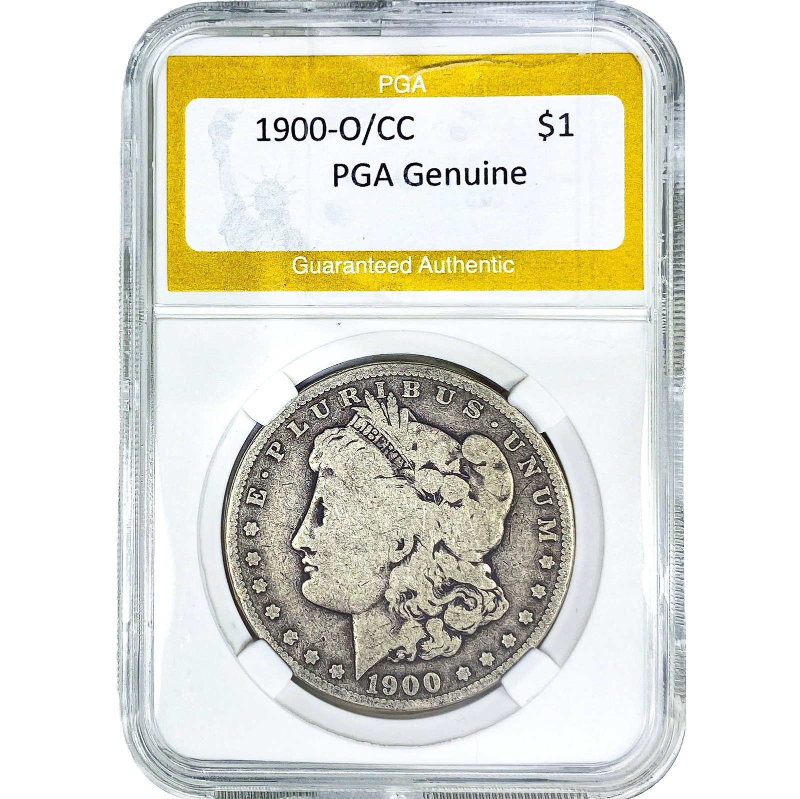 1900-O/CC Morgan Silver Dollar PGA Genuine: 1900-O/CC Morgan Silver Dollar PGA Genuine