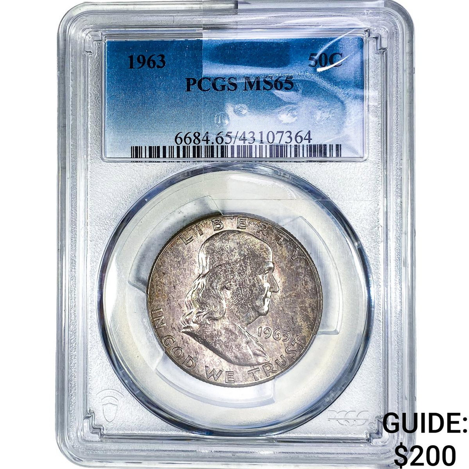 1963 Franklin Half Dollar PCGS MS65 (1 of 2)