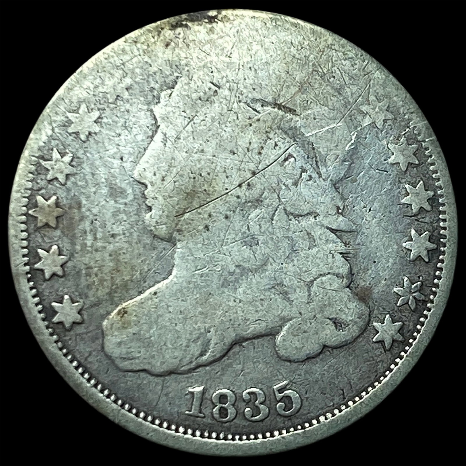 1835 Capped Bust Dime NICELY CIRCULATED (1 of 2)