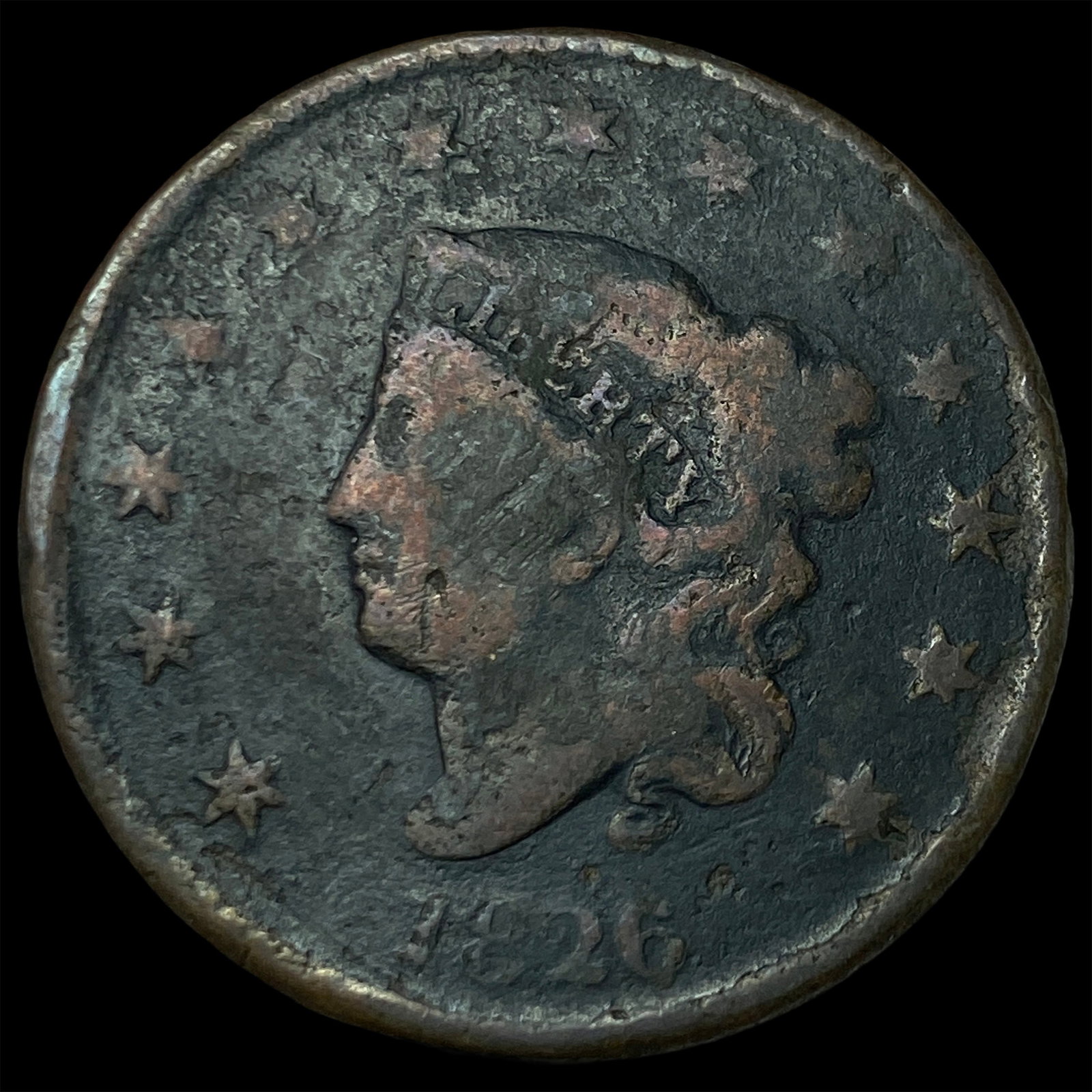 1826 Coronet Head Large Cent UNCIRCULATED (1 of 2)