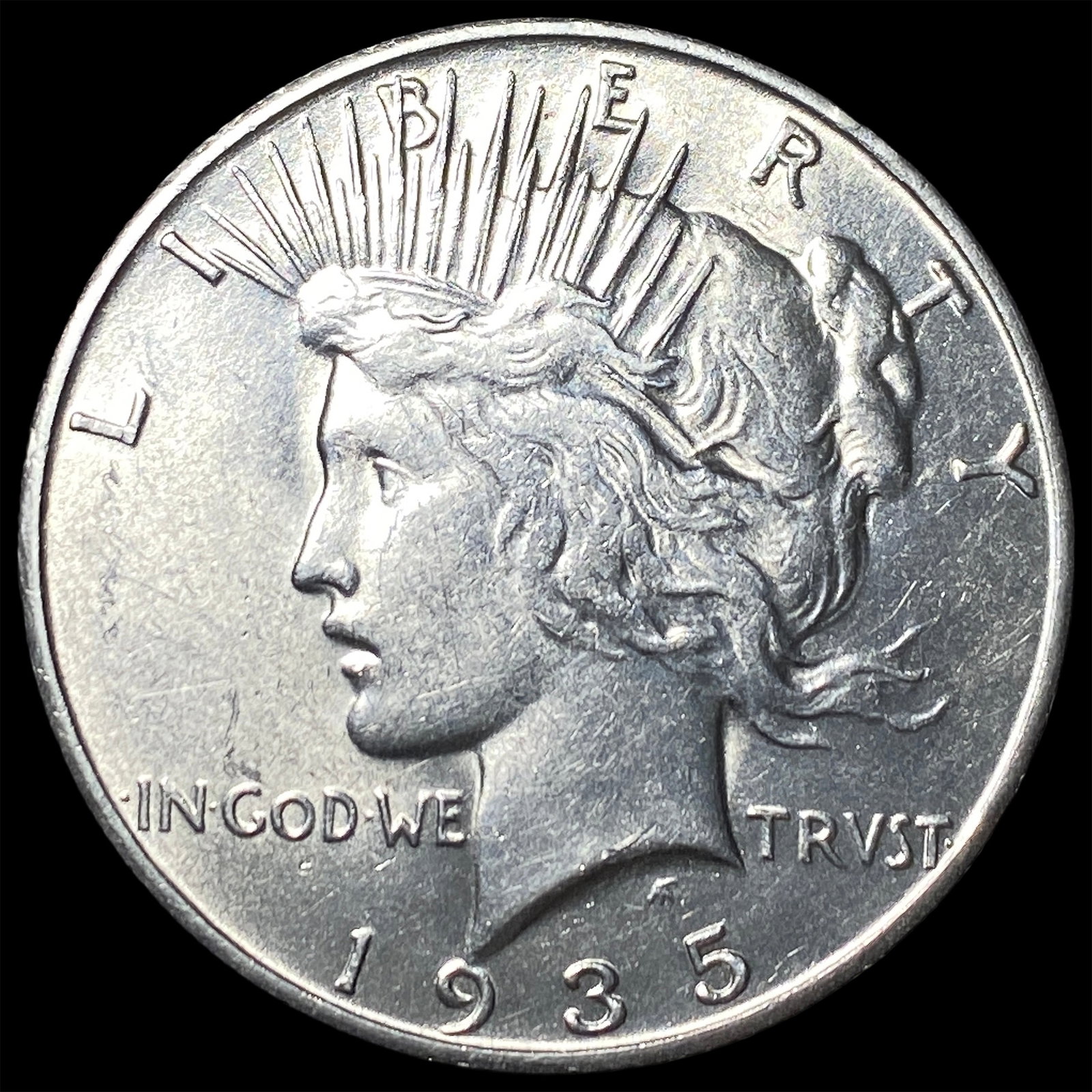 1935-S Silver Peace Dollar CHOICE BU: 1935-S Silver Peace Dollar CHOICE BU