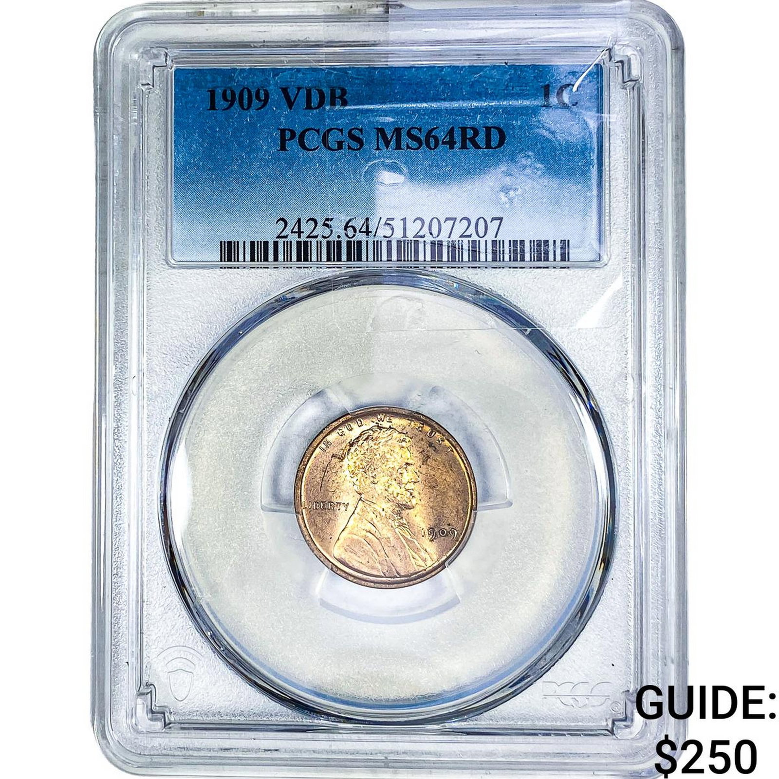 1909 VDB Wheat Cent PCGS MS64 RD (1 of 2)