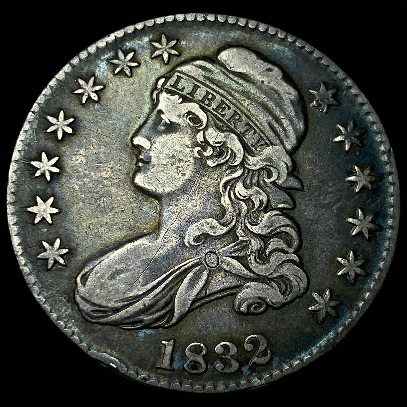 1832 Capped Bust Half Dollar NEARLY UNCIRCULATED (1 of 2)