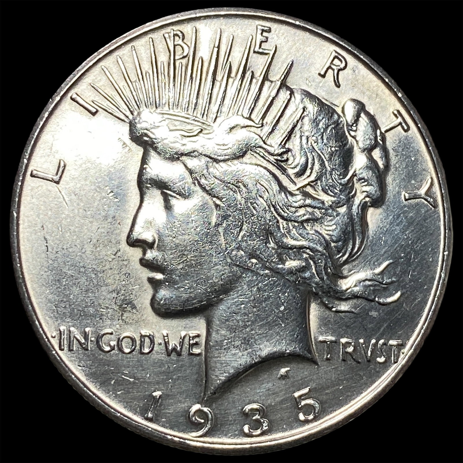 1935-S Silver Peace Dollar CLOSELY UNCIRCULATED: 1935-S Silver Peace Dollar CLOSELY UNCIRCULATED