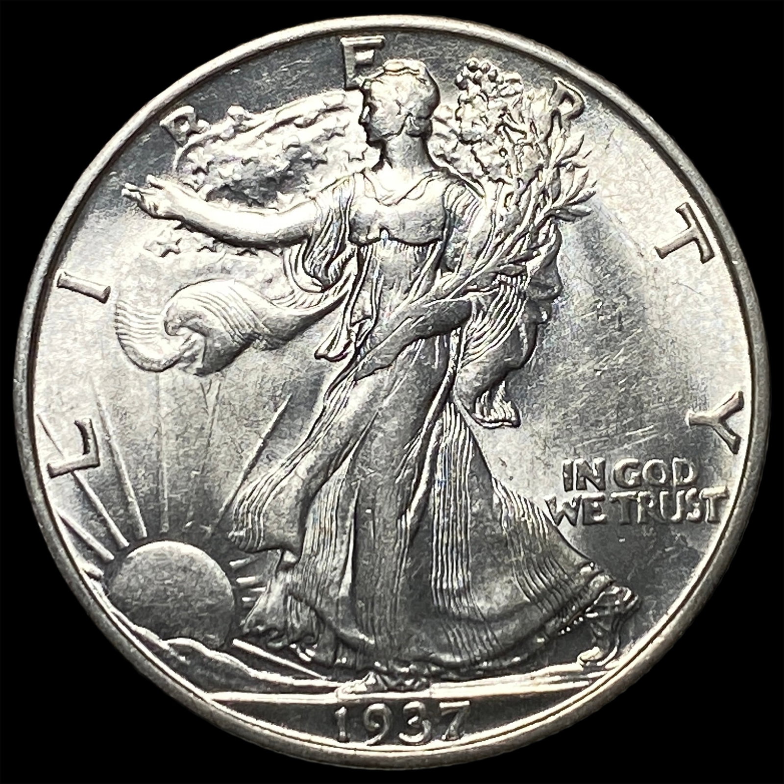 1937-S Liberty Half Dollar UNCIRCULATED: 1937-S Liberty Half Dollar UNCIRCULATED