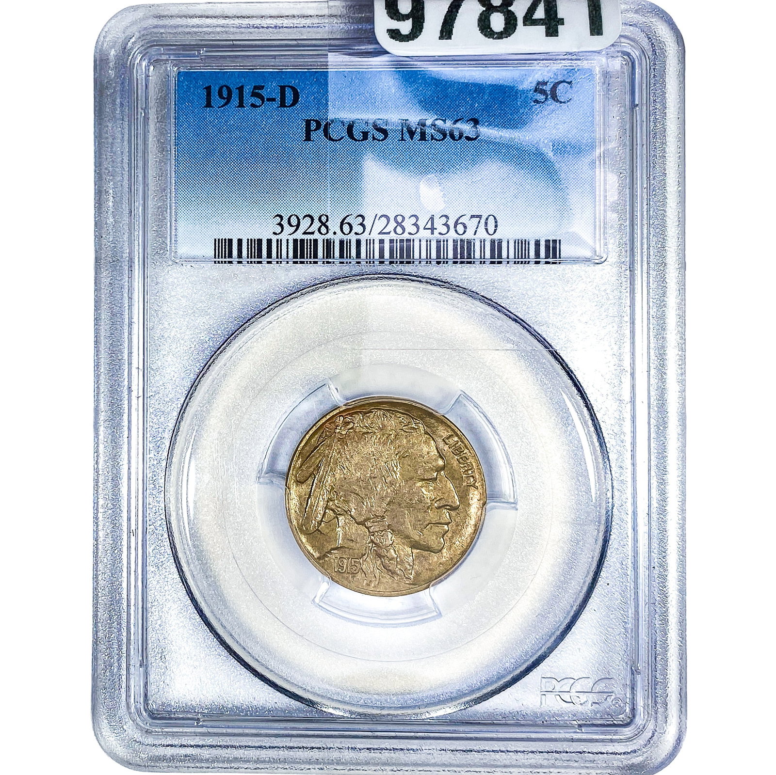 1915-D Buffalo Nickel PCGS MS63: 1915-D Buffalo Nickel PCGS MS63