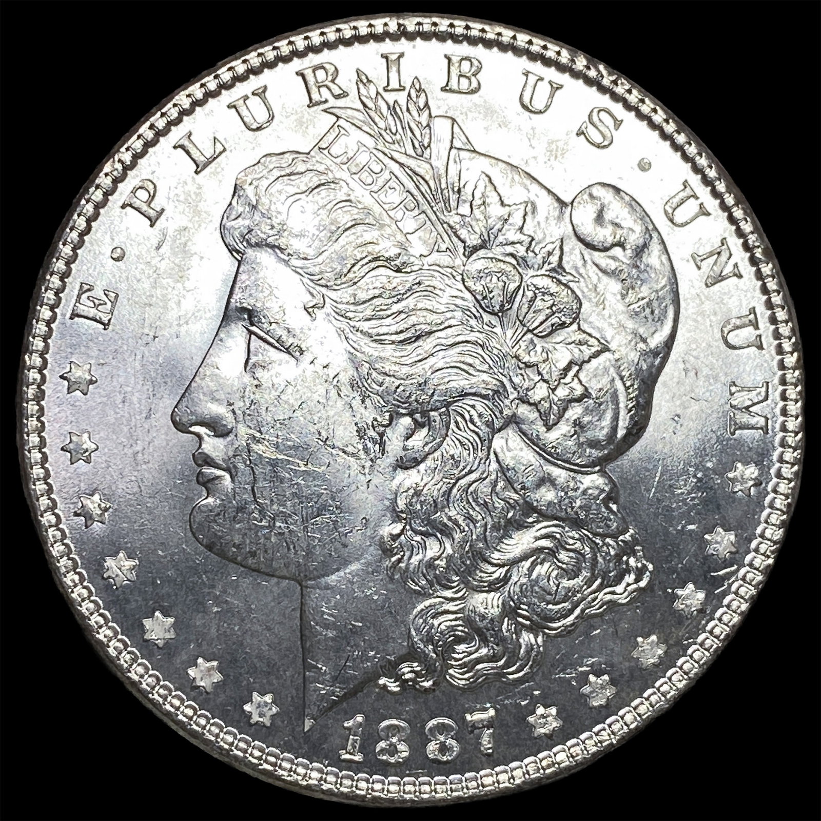 1887 Silver Morgan Dollar UNCIRCULATED: 1887 Silver Morgan Dollar UNCIRCULATED