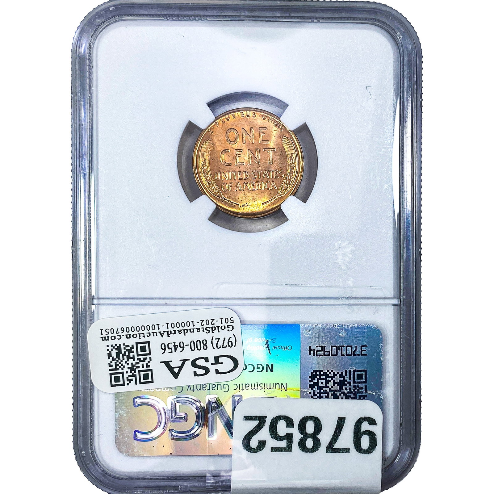 1933 Wheat Cent NGC MS64 RD - 2