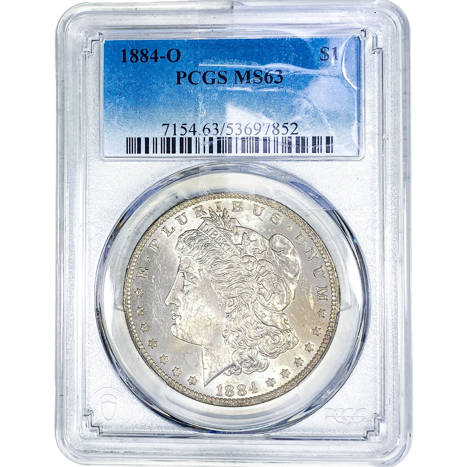 1884-O Morgan Silver Dollar PCGS MS63: 1884-O Morgan Silver Dollar PCGS MS63