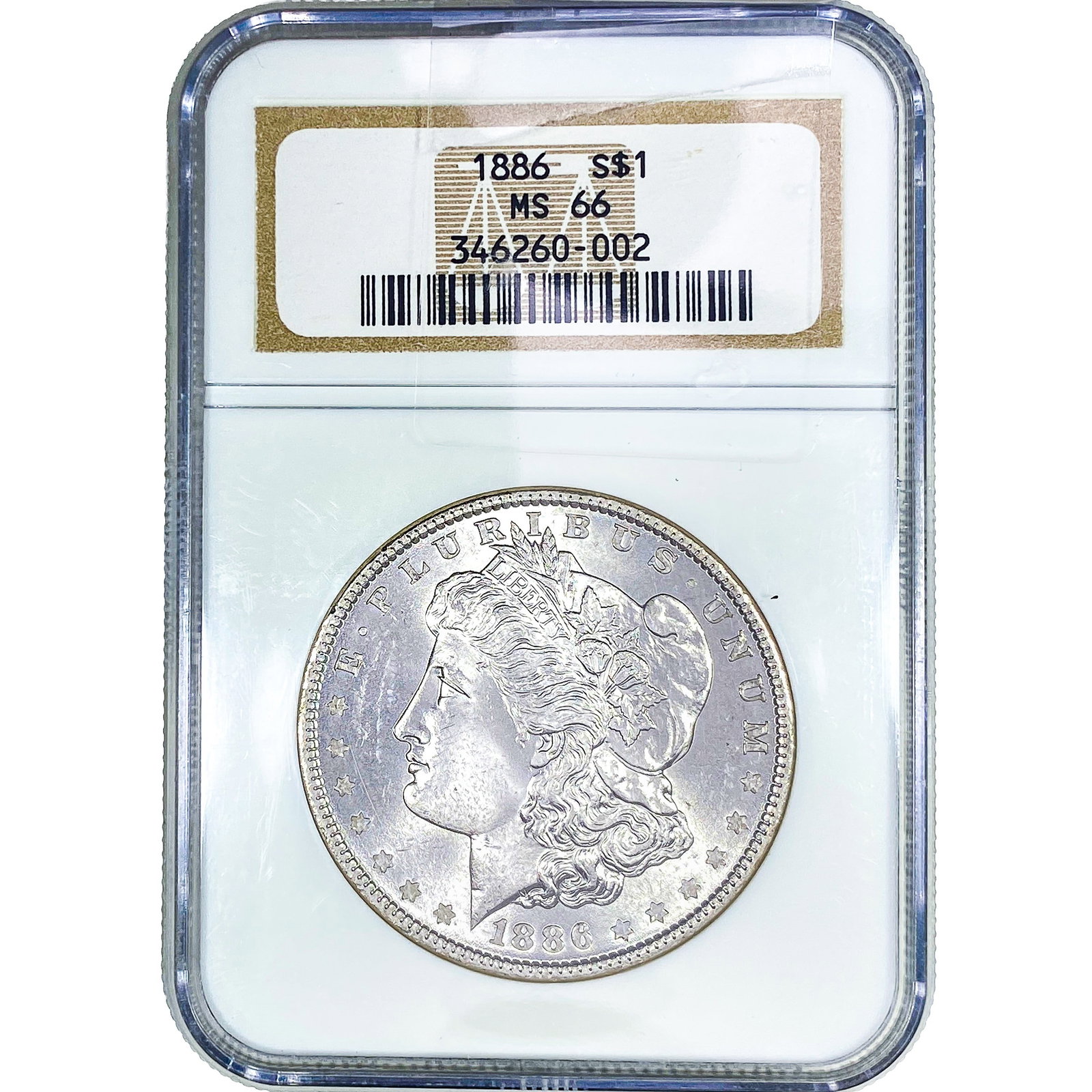 1886 Morgan Silver Dollar NGC MS66: 1886 Morgan Silver Dollar NGC MS66