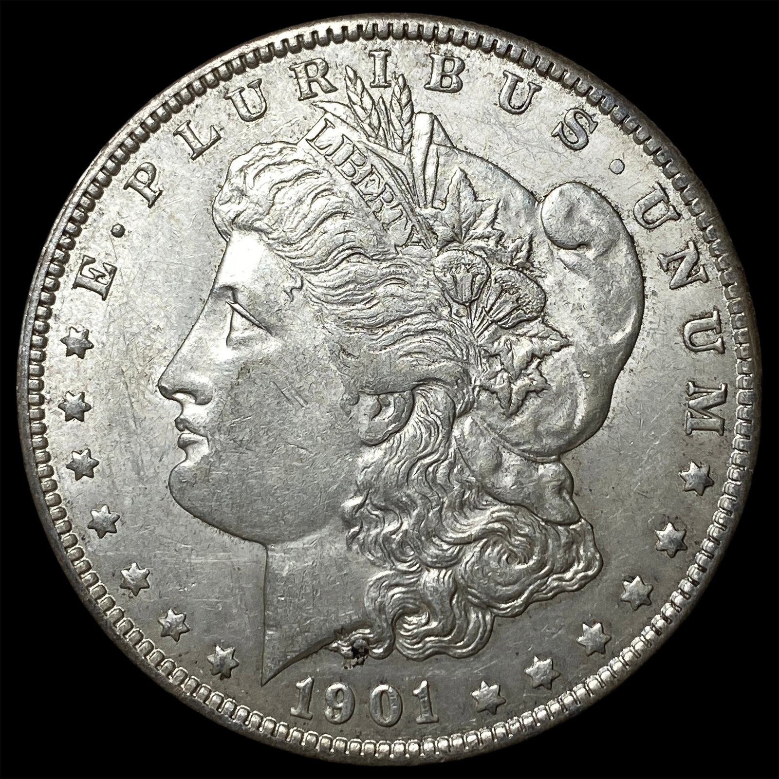 1901-O Silver Morgan Dollar CHOICE AU: 1901-O Silver Morgan Dollar CHOICE AU
