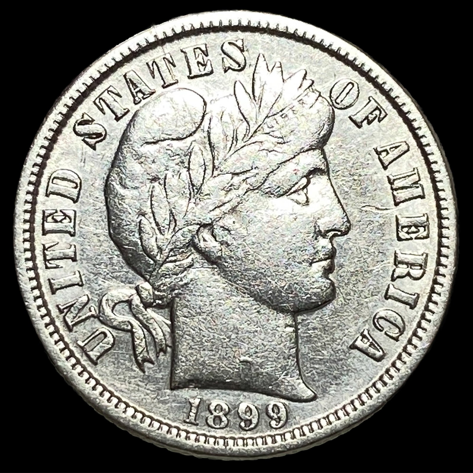 1899-O Silver Barber Dime CLOSELY UNCIRCULATED (1 of 2)