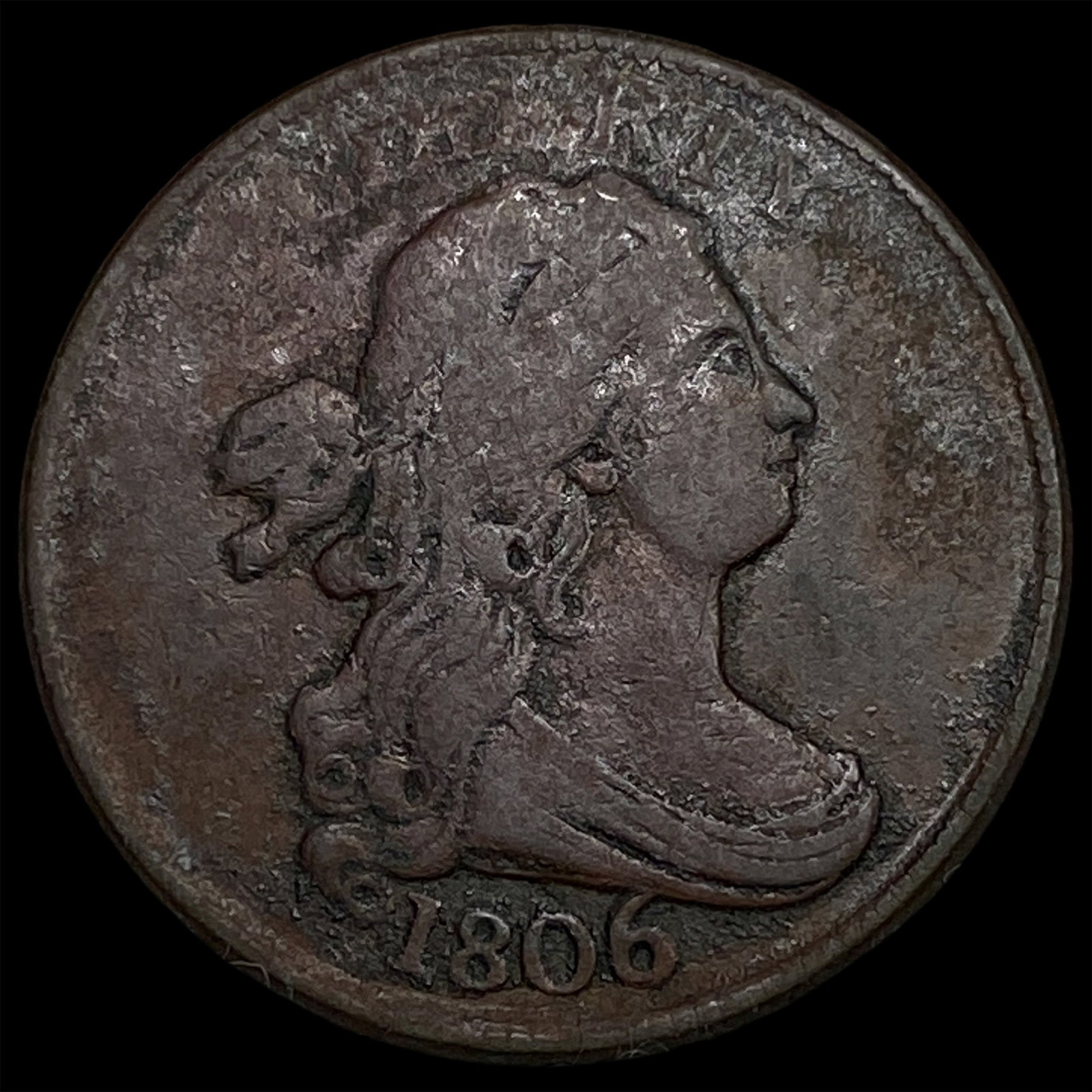 1806 Draped Bust Half Cent LIGHTLY CIRCULATED (1 of 2)