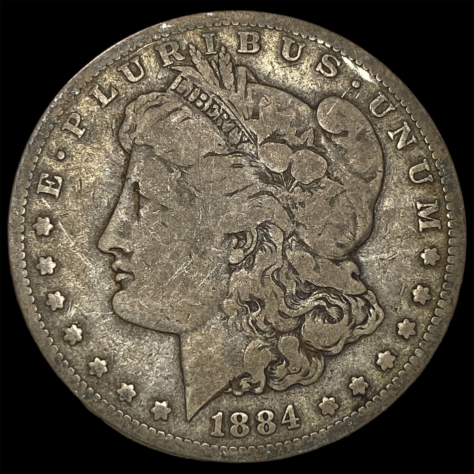 1884-S Silver Morgan Dollar LIGHTLY CIRCULATED: 1884-S Silver Morgan Dollar LIGHTLY CIRCULATED