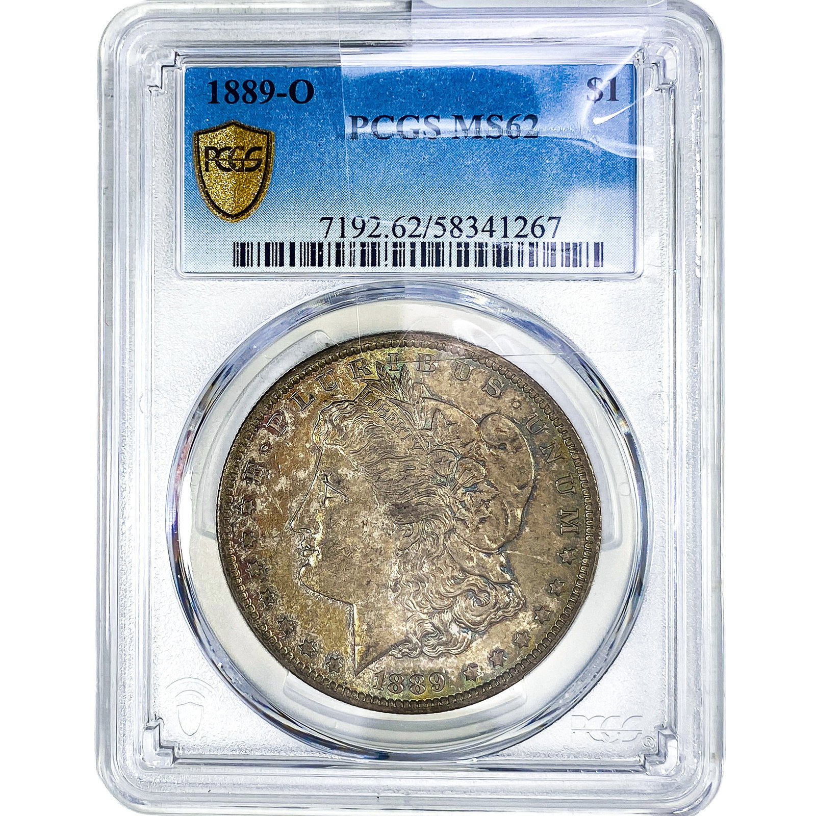 1889-O Morgan Silver Dollar PCGS MS62: 1889-O Morgan Silver Dollar PCGS MS62